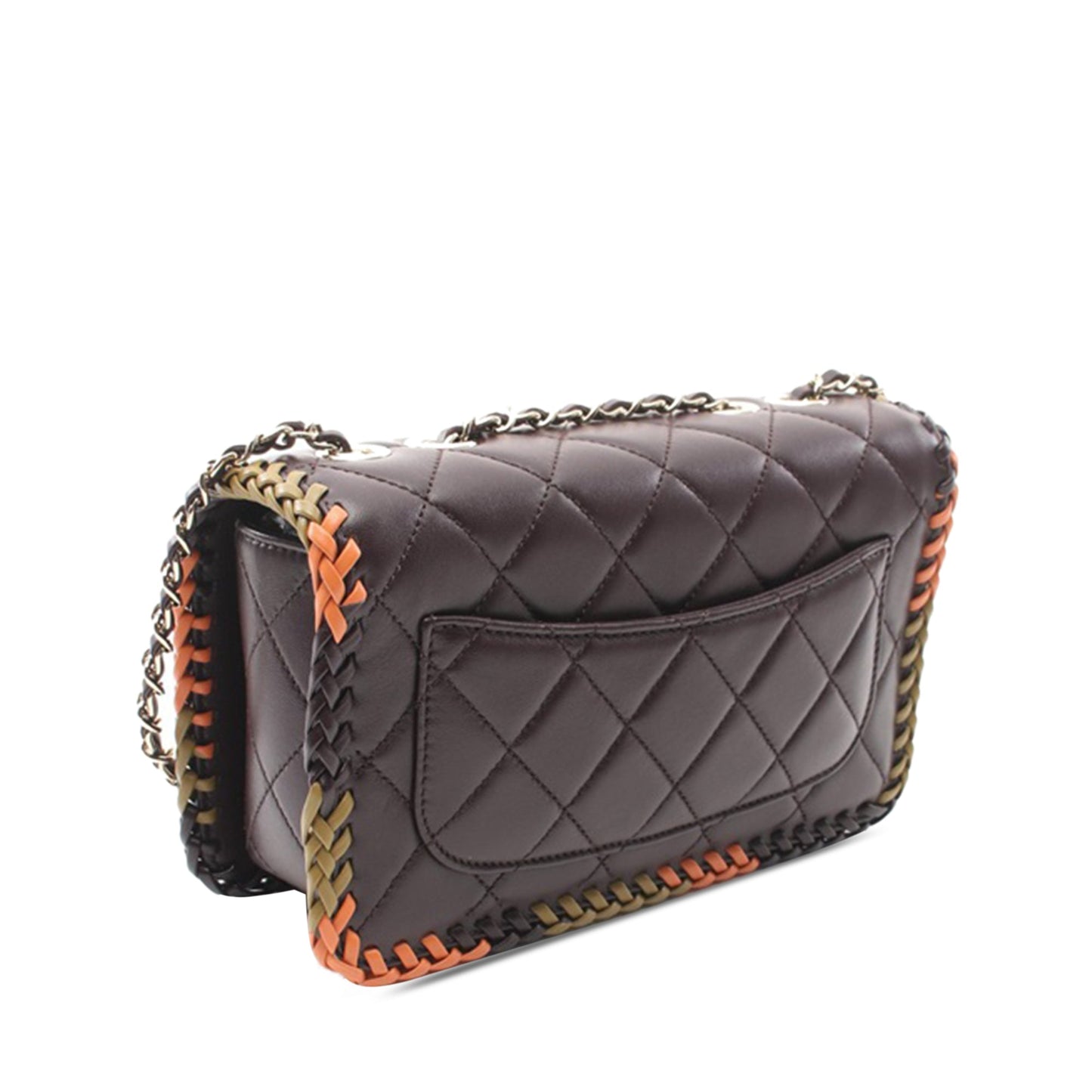 Chanel Sac Medium Quilted Lambskin Whipstitch Flap
