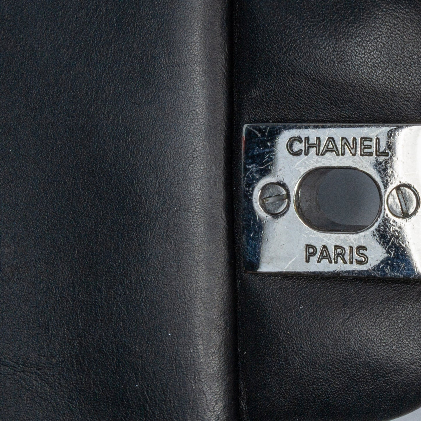 Black Chanel Mini Square Classic Patent Single Flap Crossbody Bag