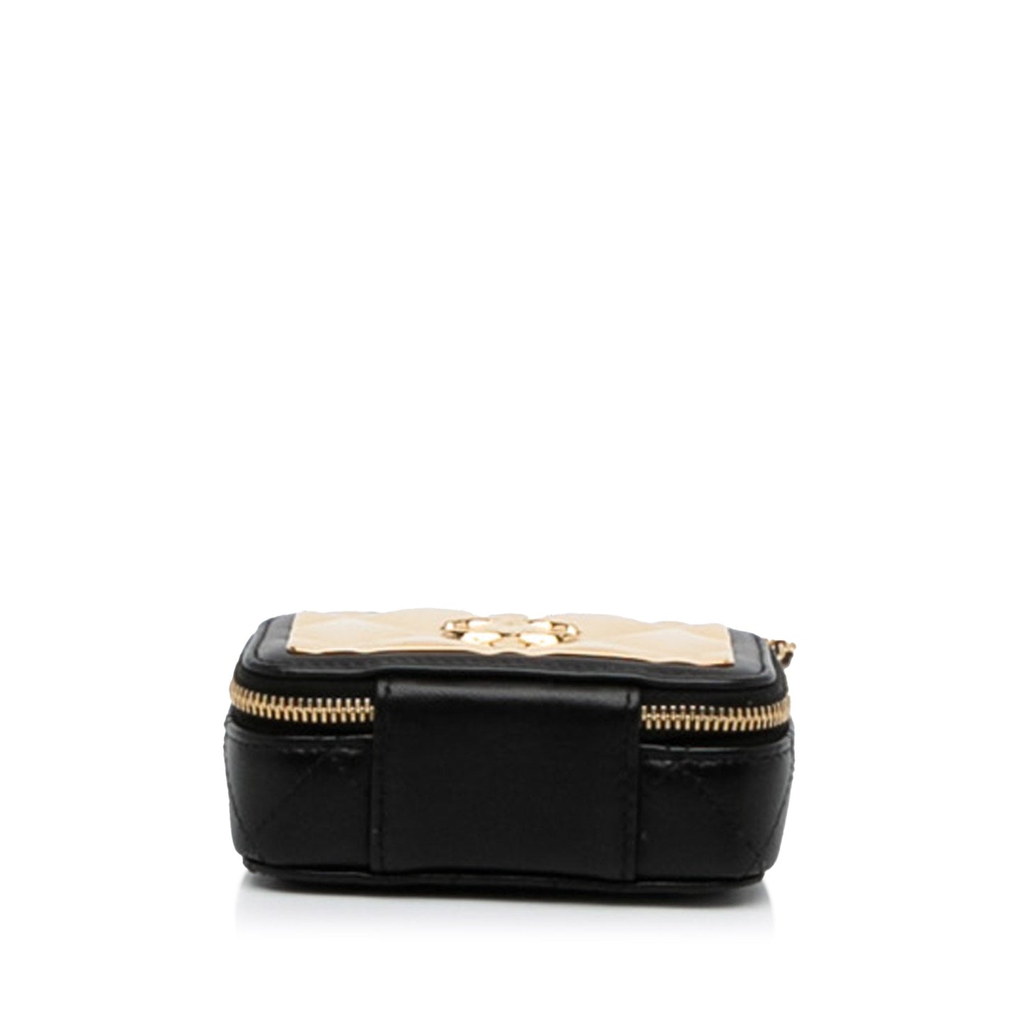 Chanel Sac CC Quilted Golden Plate Vanity Crossbody