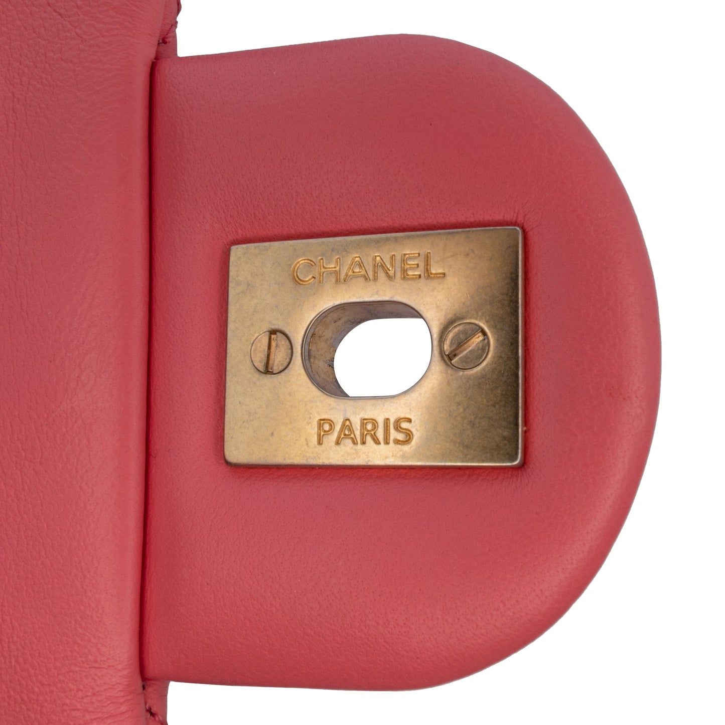 Chanel Sac Mini Rectangular Lambskin Pearl Crush Flap
