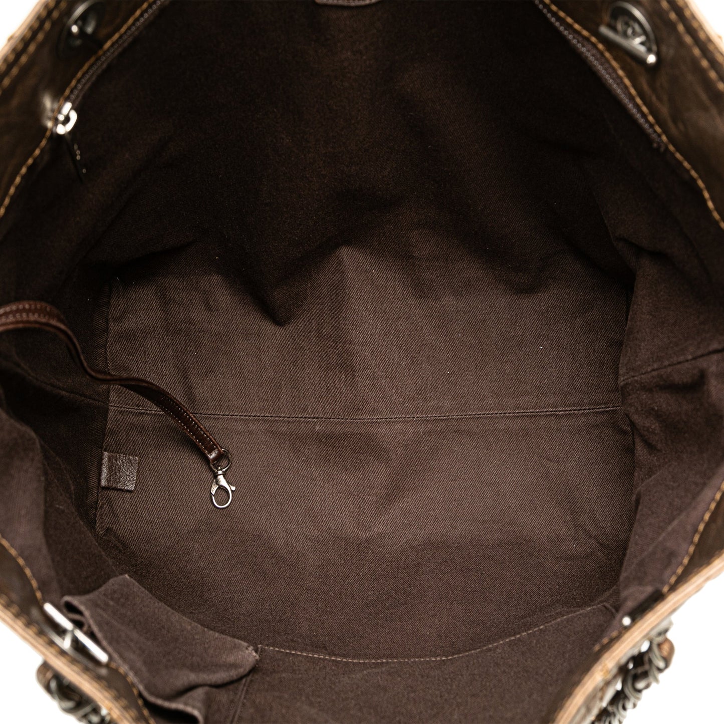 Chanel Sac Distressed Calfskin Shopping In Moscow Tote