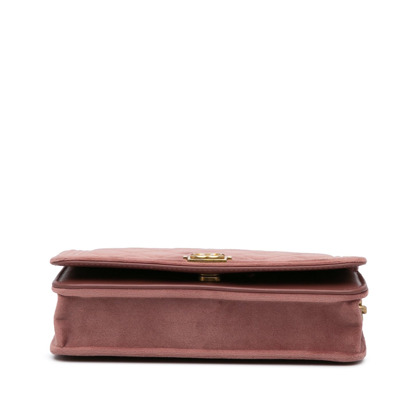 Chanel Sac Velvet Boy Wallet On Chain