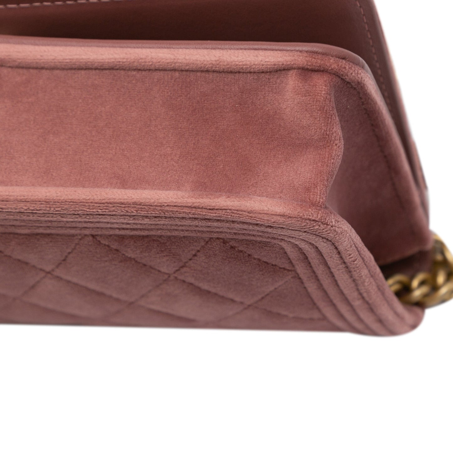 Chanel Sac Velvet Boy Wallet On Chain
