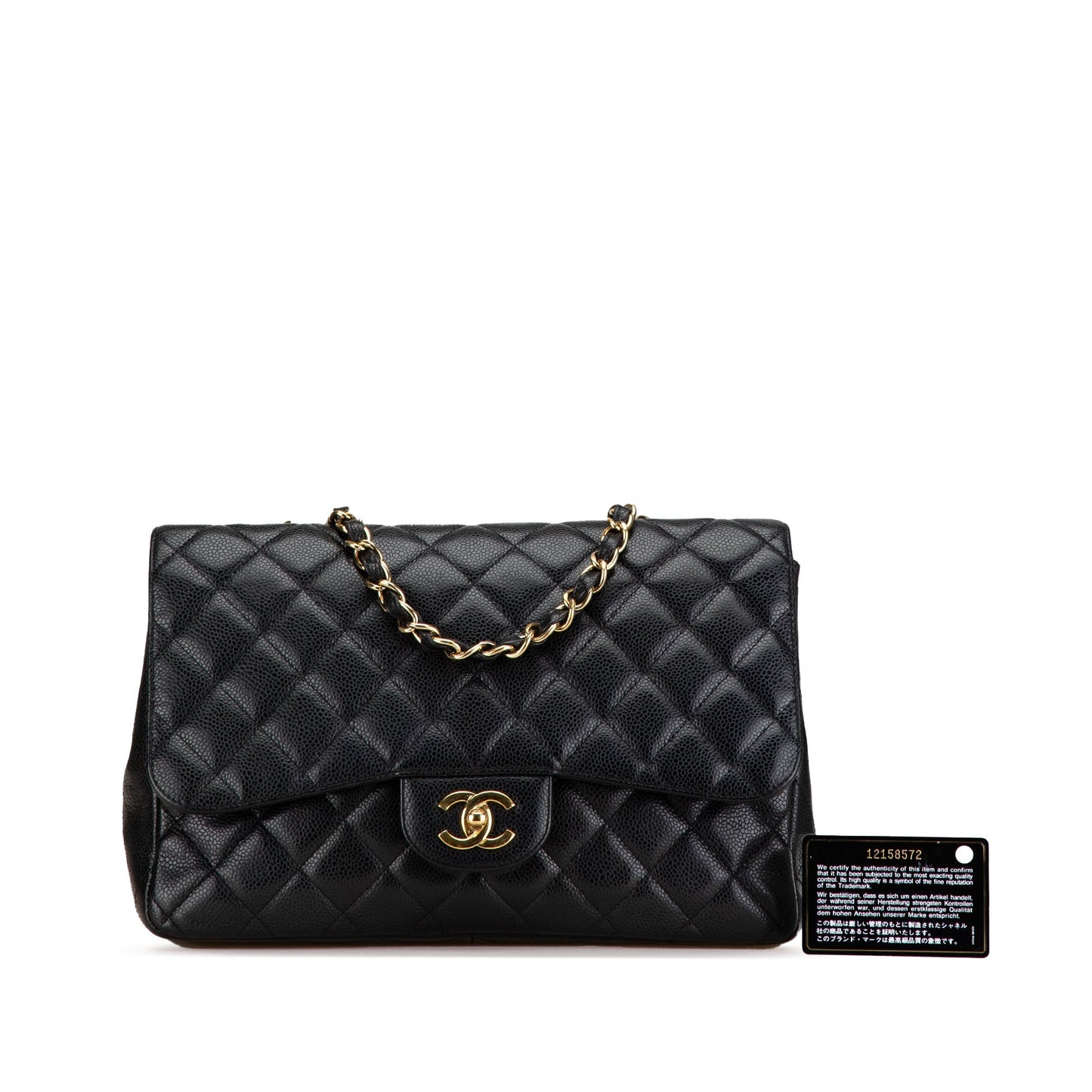 Chanel Sac Jumbo Classic Caviar Single Flap
