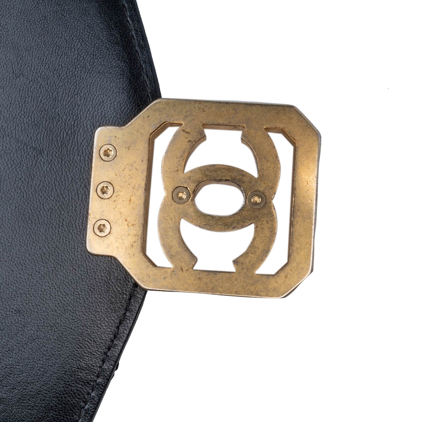 Chanel Sac Quilted Lambskin Crystal Geometric CC Frame Flap