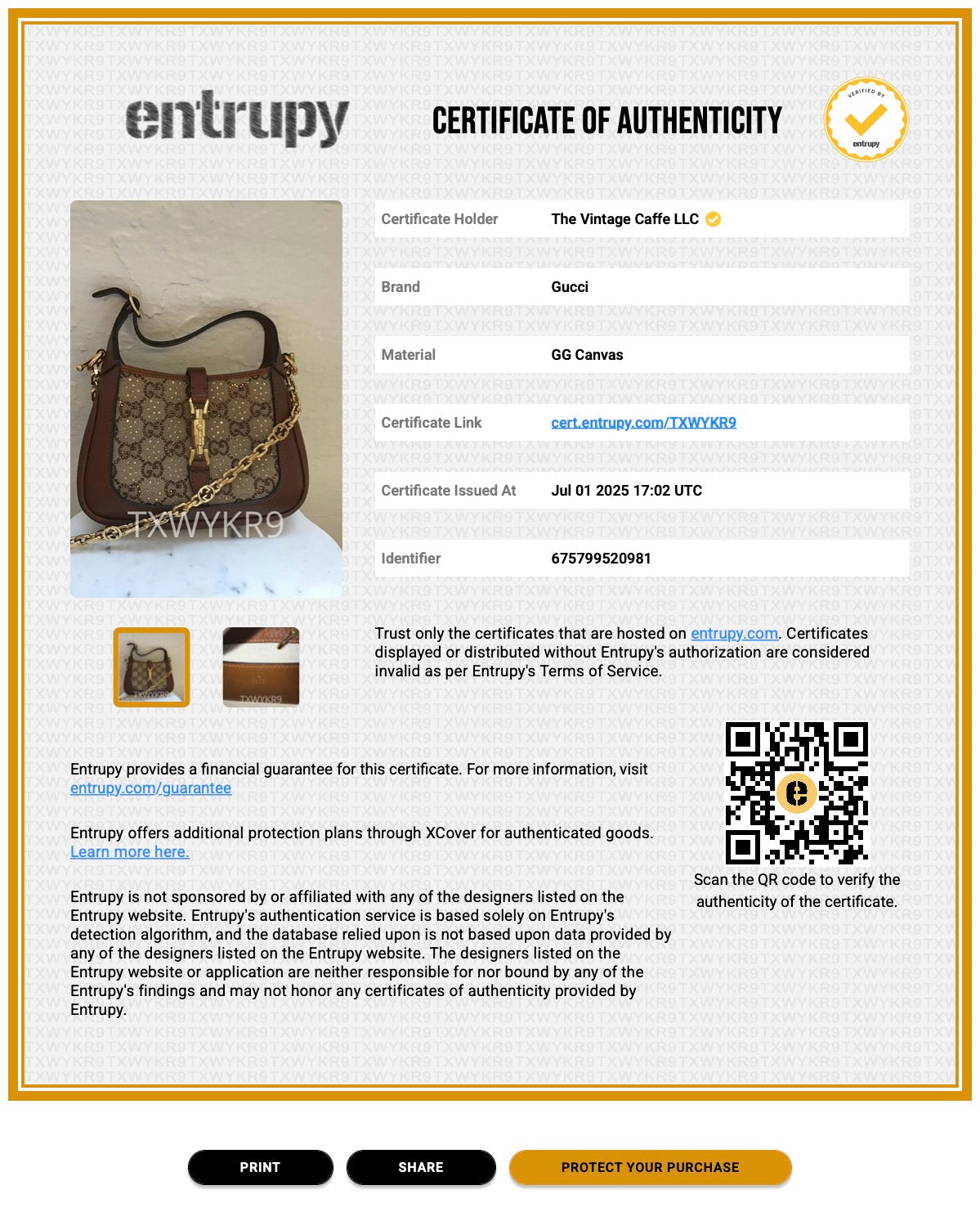 GG Brown Gucci Jackie 1961 Crystals Mini Bag