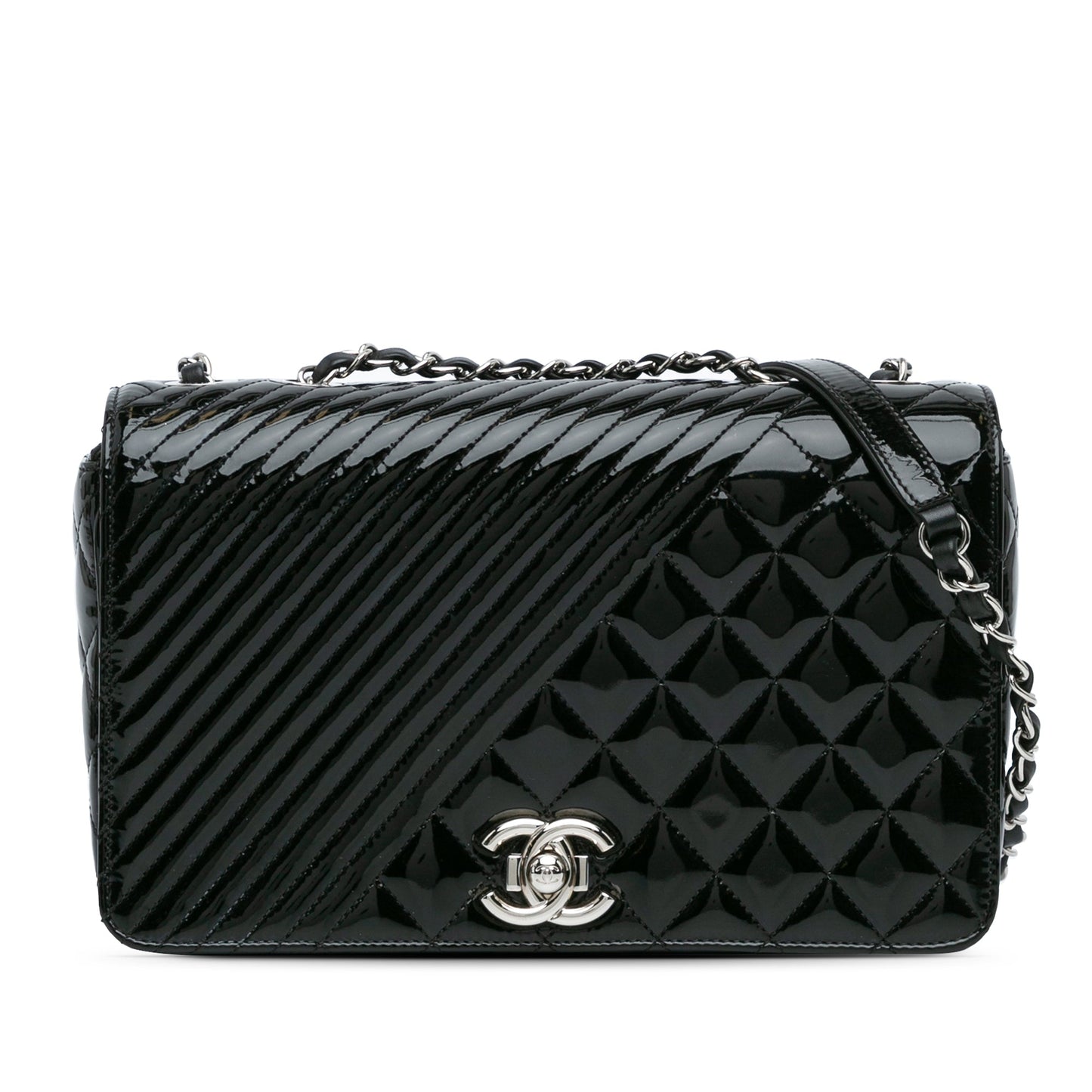 Chanel Sac Medium Patent Coco Boy Flap