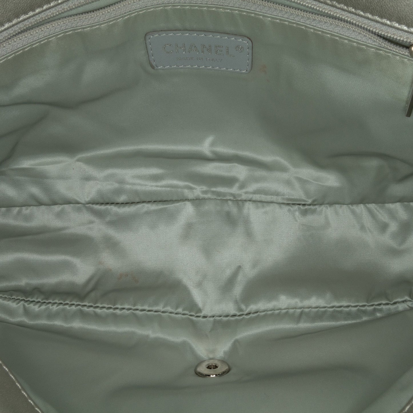 Chanel Sac Large Quilted Lurex Ground Control Pluto Glitter Flap