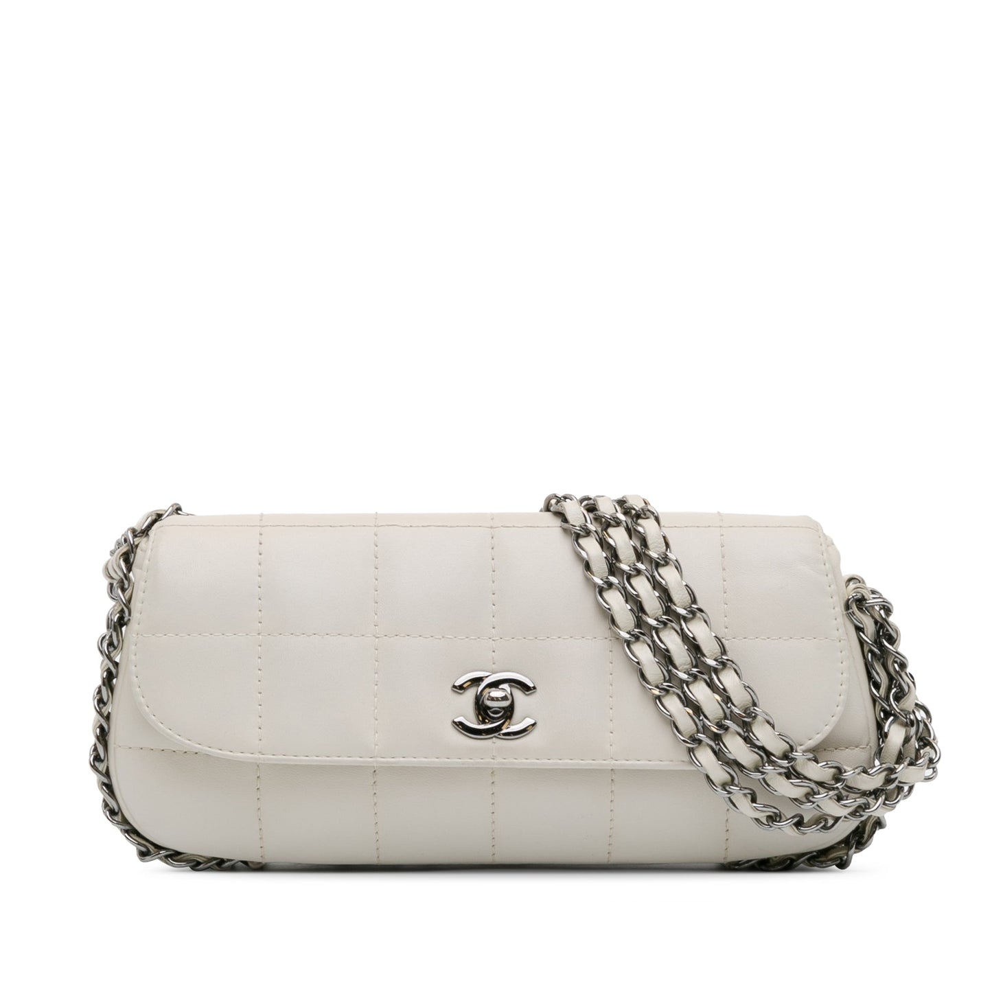 Chanel Sac Choco Bar Lambskin 3 Chain Single Flap