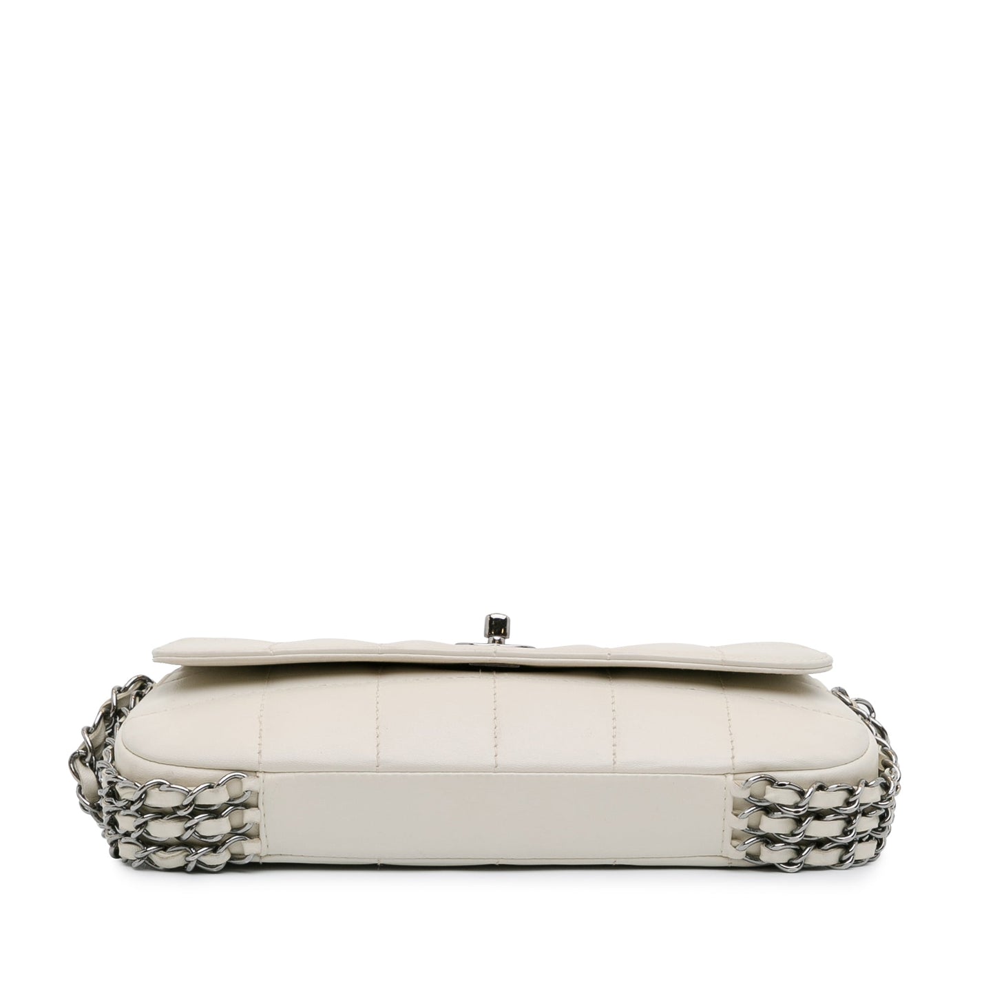 Chanel Sac Choco Bar Lambskin 3 Chain Single Flap