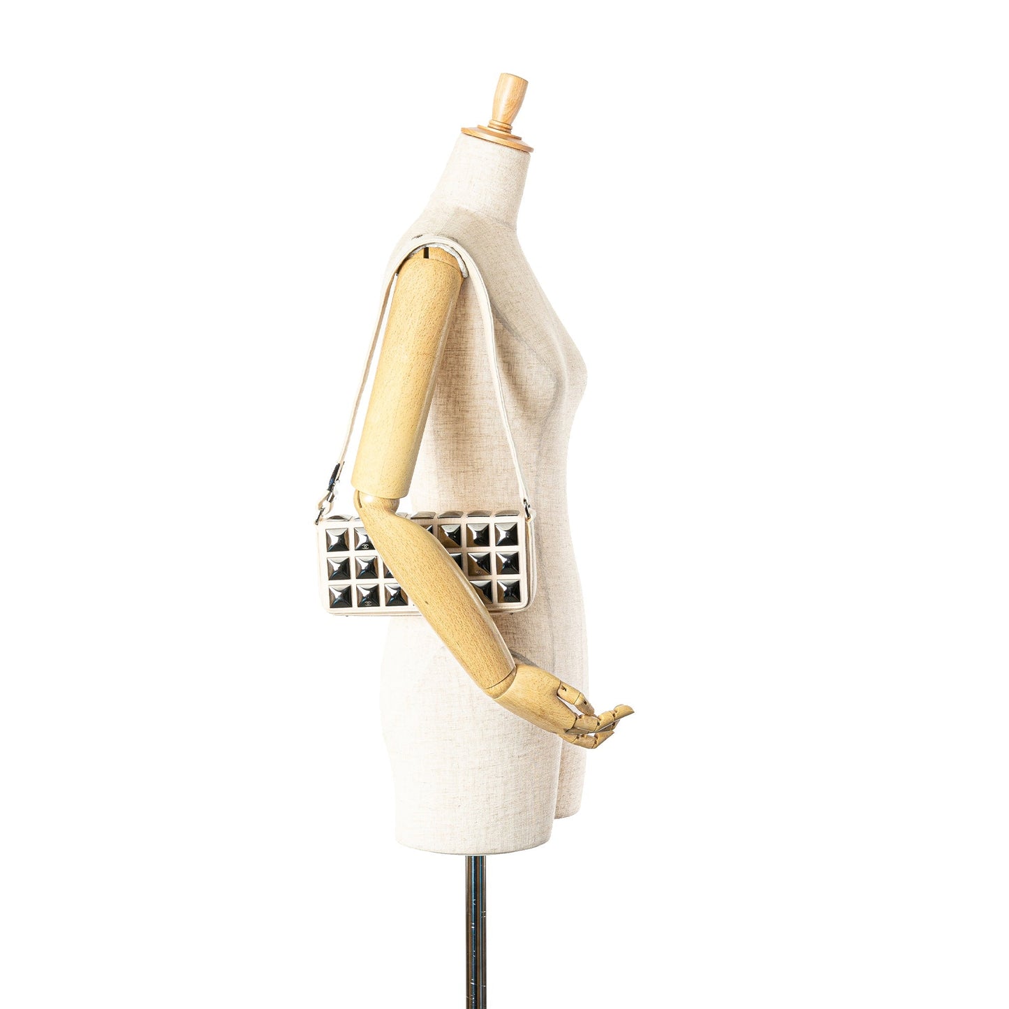 Chanel Sac CC Jersey Pyramid Stud Flap
