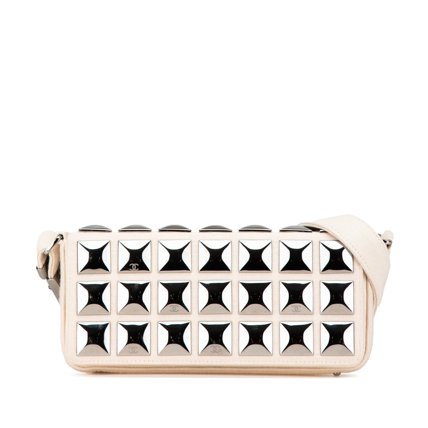 Chanel Sac CC Jersey Pyramid Stud Flap
