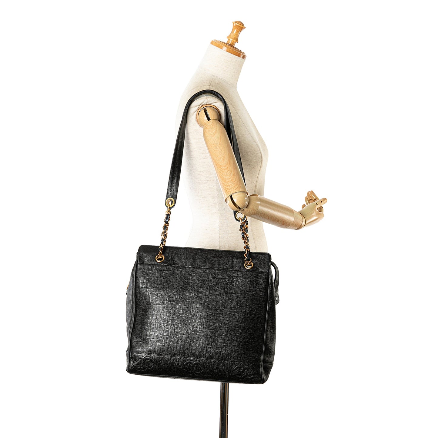 Chanel Sac Triple CC Caviar Shoulder Bag