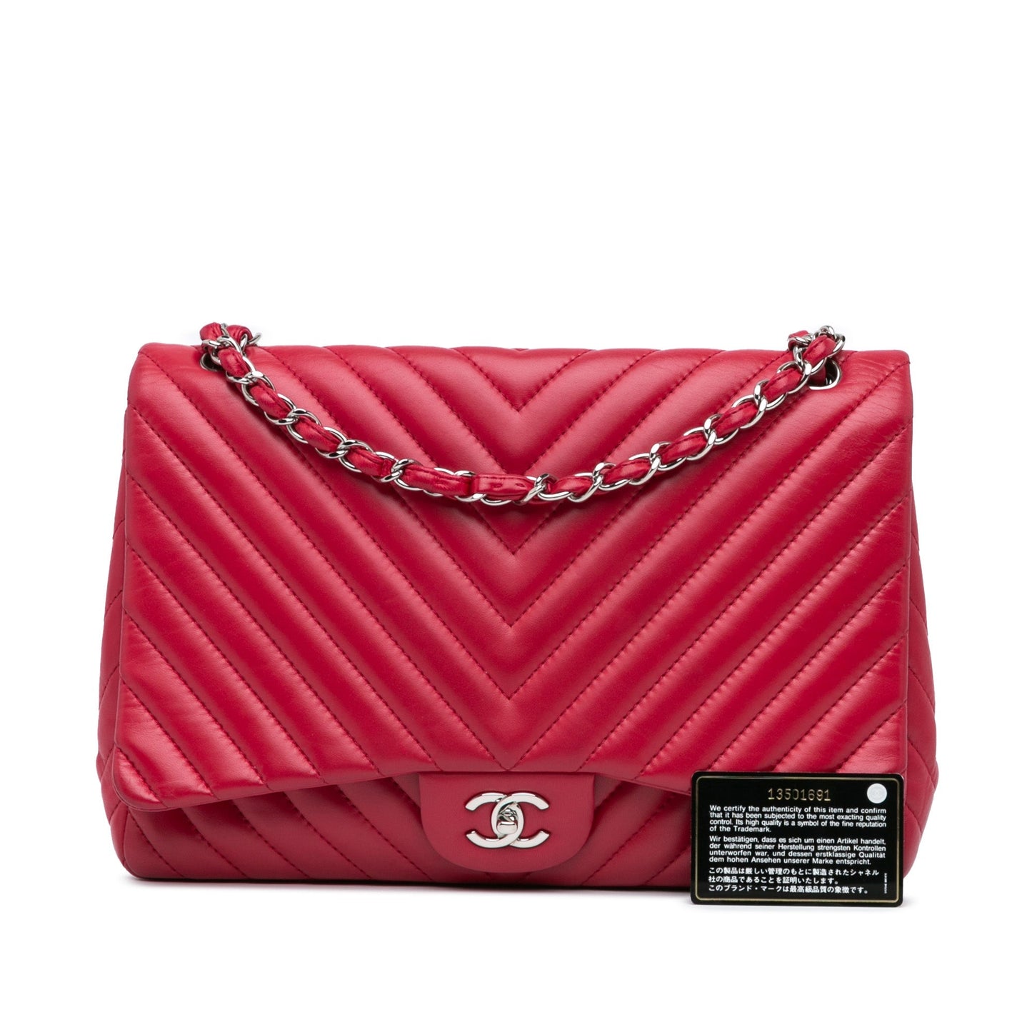 Chanel Sac Maxi Classic Chevron Lambskin Single Flap