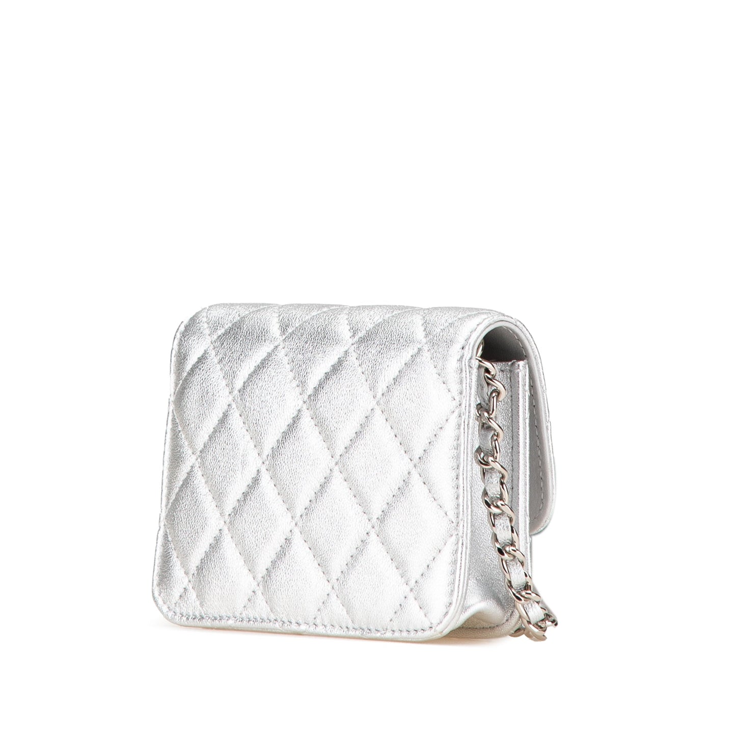 Chanel Sac Metallic Lambskin Crystal Star Chain Belt Bag