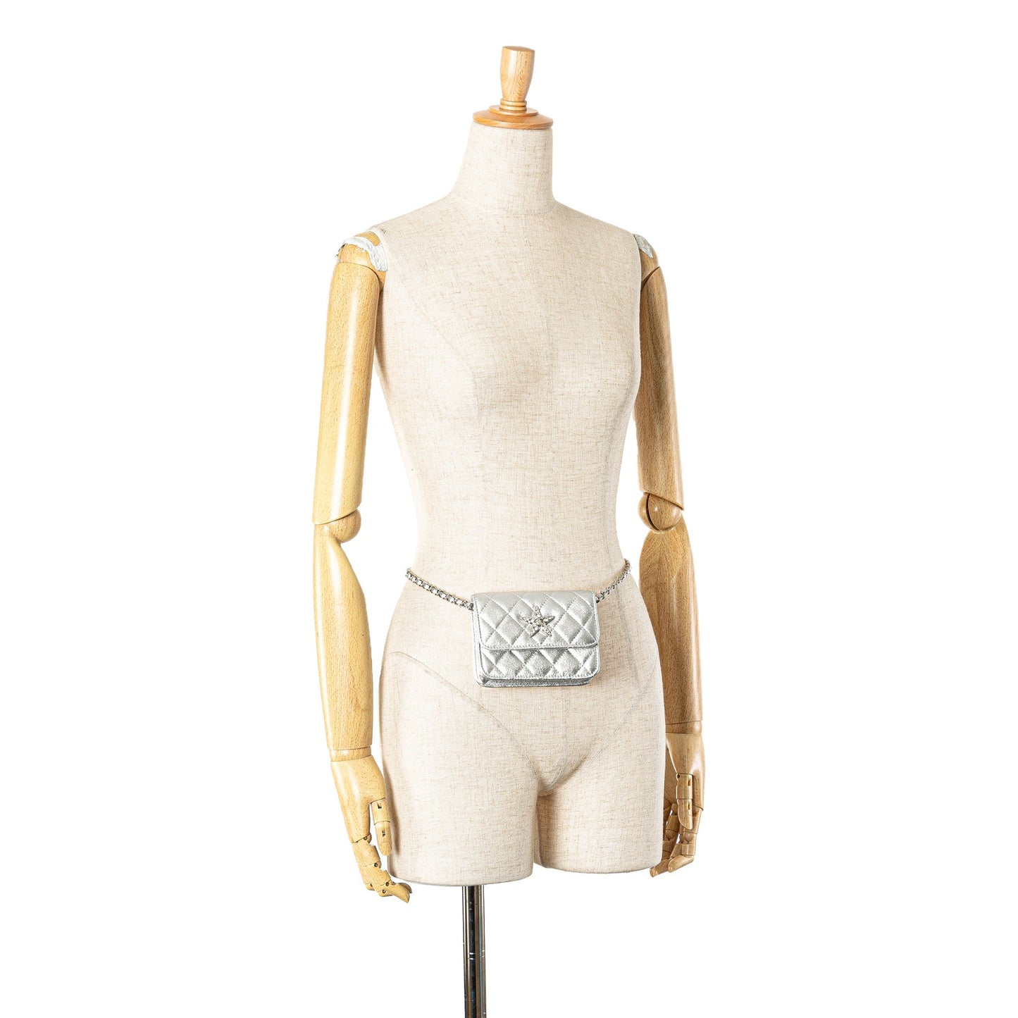 Chanel Sac Metallic Lambskin Crystal Star Chain Belt Bag