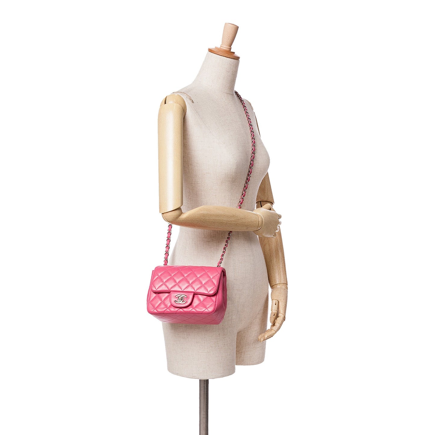 Chanel Sac Mini Square Classic Lambskin Single Flap