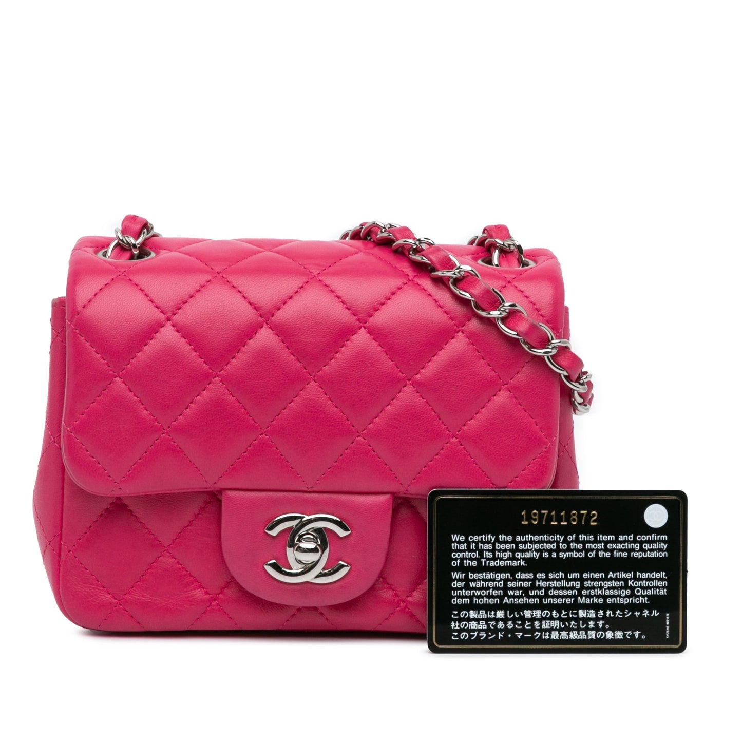 Chanel Sac Mini Square Classic Lambskin Single Flap