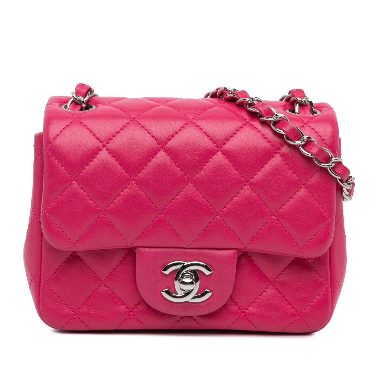 Chanel Sac Mini Square Classic Lambskin Single Flap