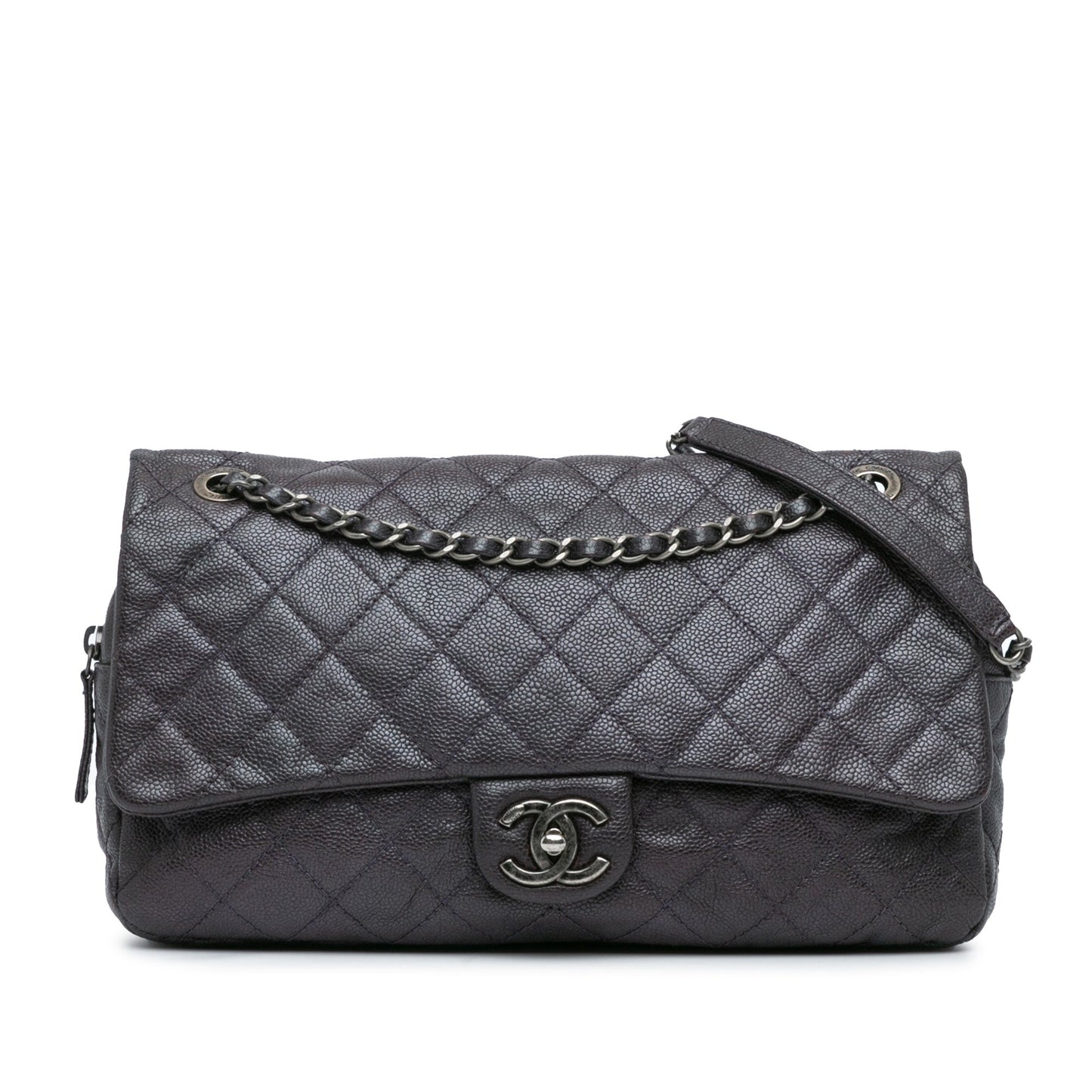 Chanel Sac Jumbo Quilted Caviar Easy Flap