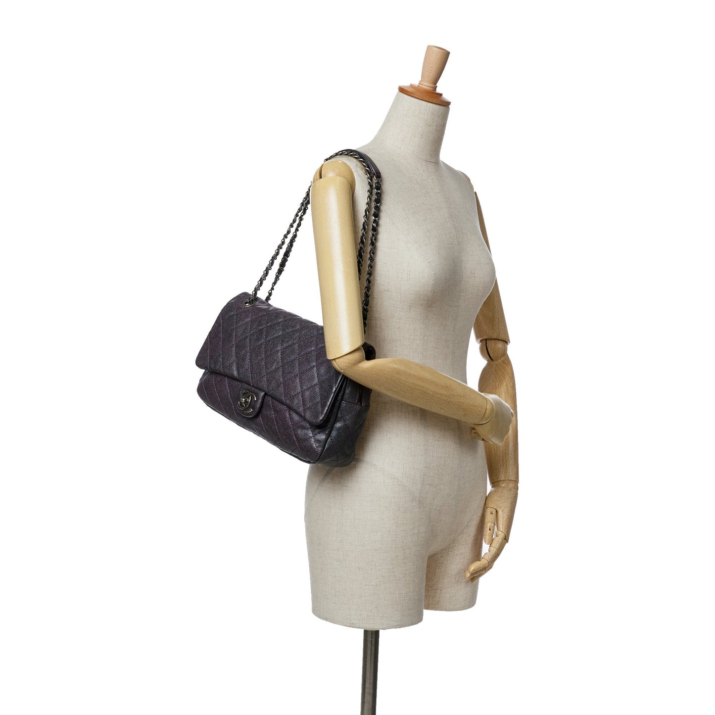 Chanel Sac Jumbo Quilted Caviar Easy Flap