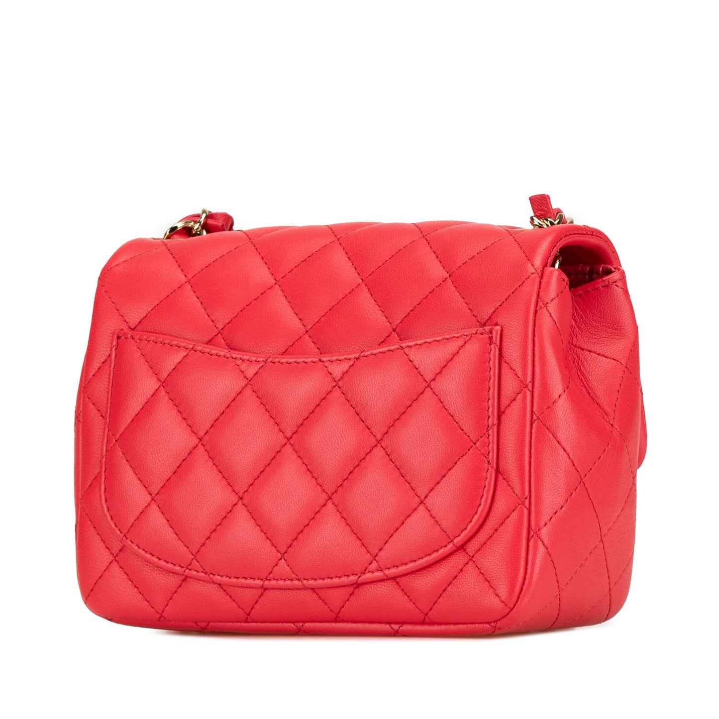 Chanel Sac Mini Square Classic Lambskin Single Flap