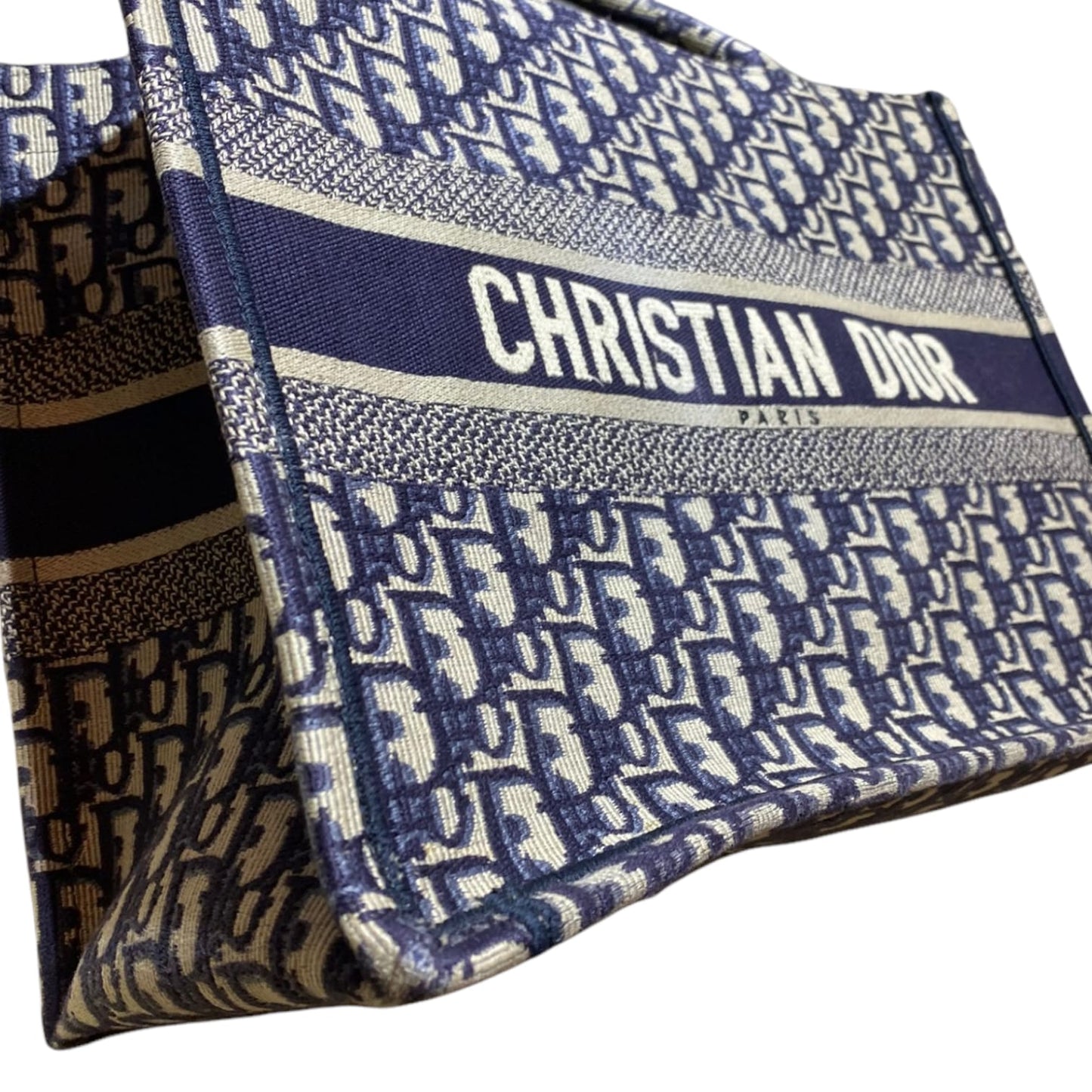 Dior Oblique Small Book Tote Blue