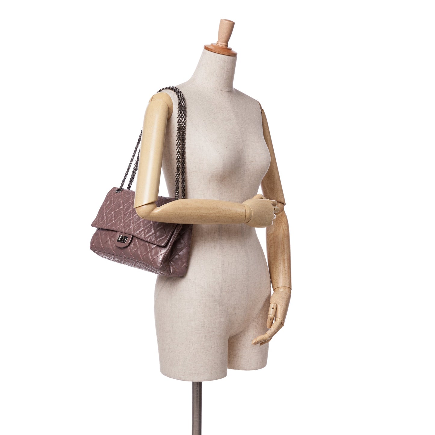 Chanel Sac Reissue 2.55 Aged Metallic Calfskin Double Flap 226