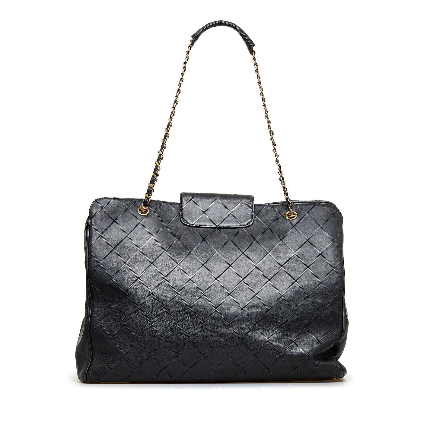 Chanel Supermodel Weekender Jumbo XL Black Lambskin Gold