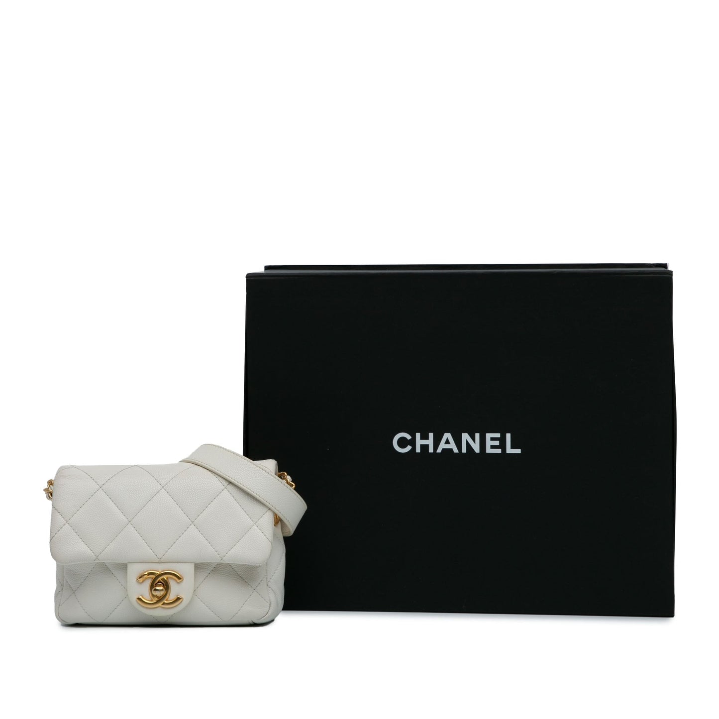 Chanel Sac Mini Caviar Twist Your Buttons Flap
