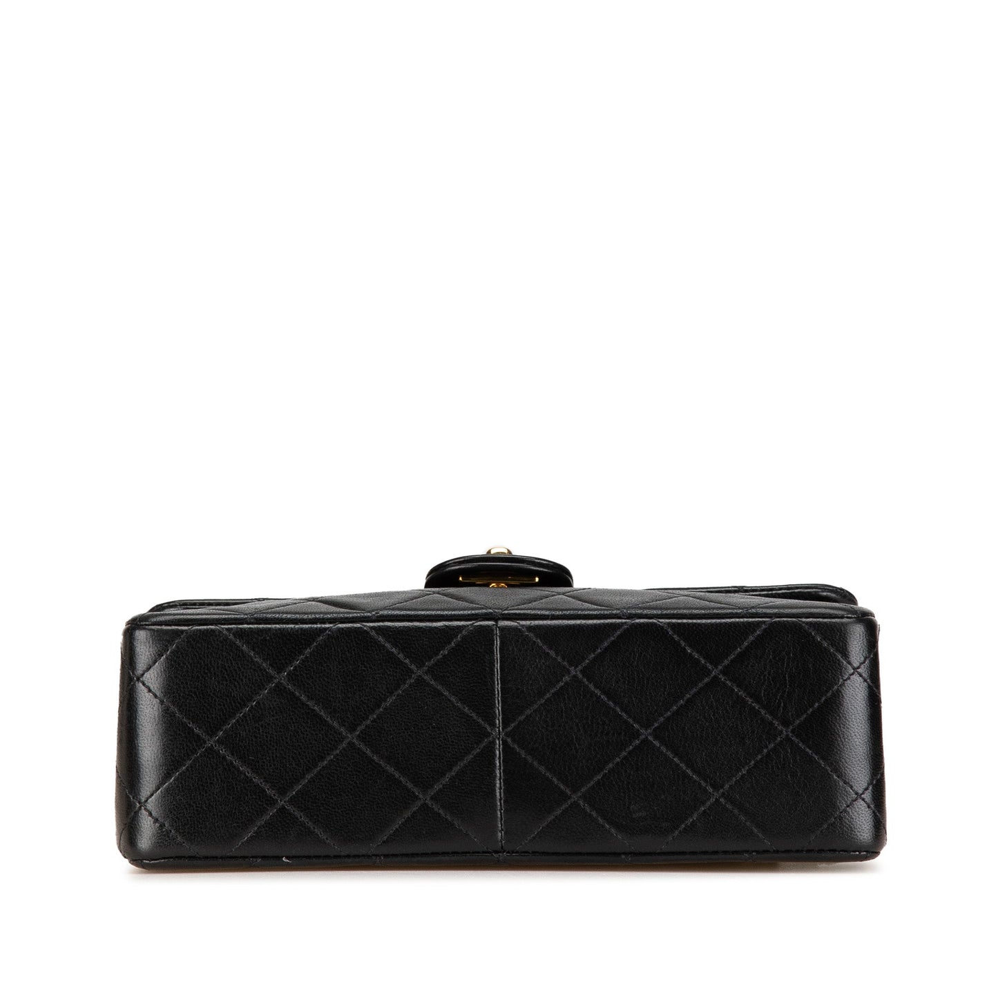 Black Chanel CC Quilted Lambskin Chain Flap Crossbody Bag