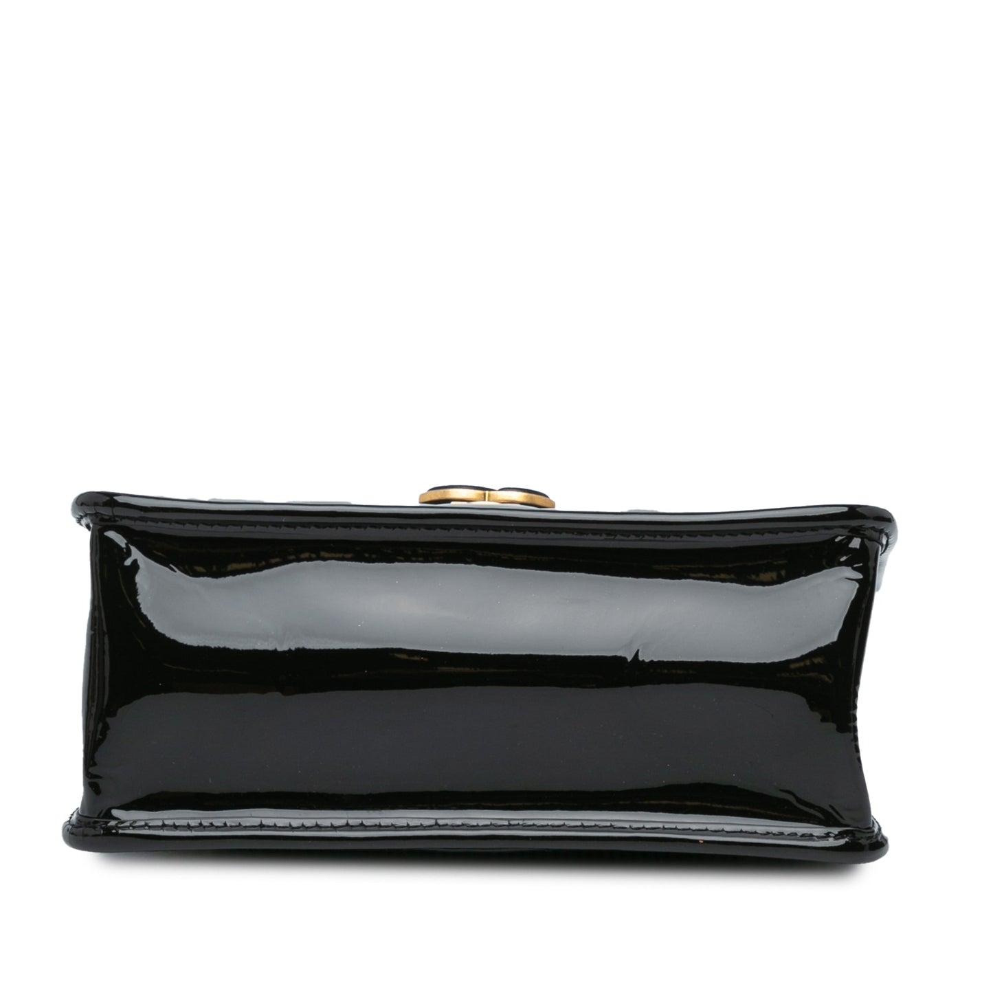 Chanel Sac Mini Quilted Patent Graphic Catch Flap