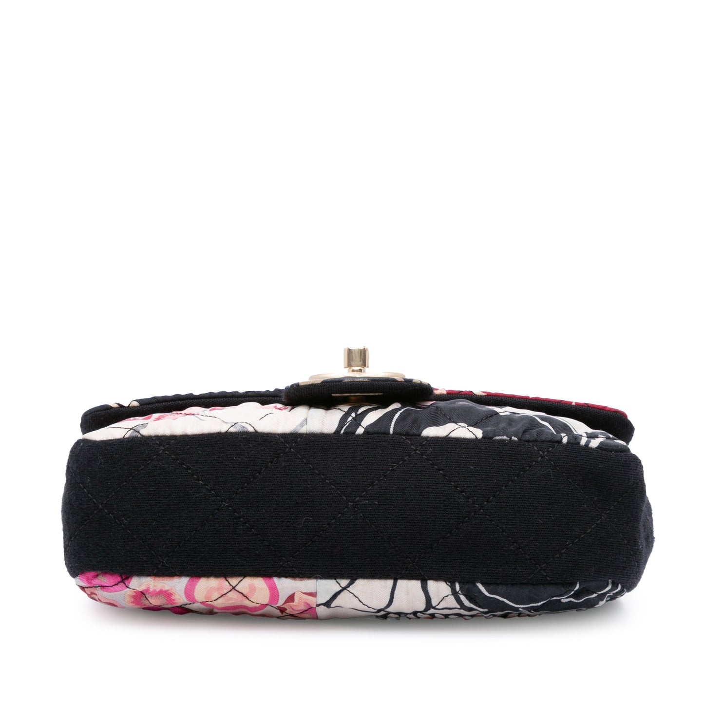 Chanel Sac Mini Rectangular Printed Nylon and Jersey Patchwork Single Flap