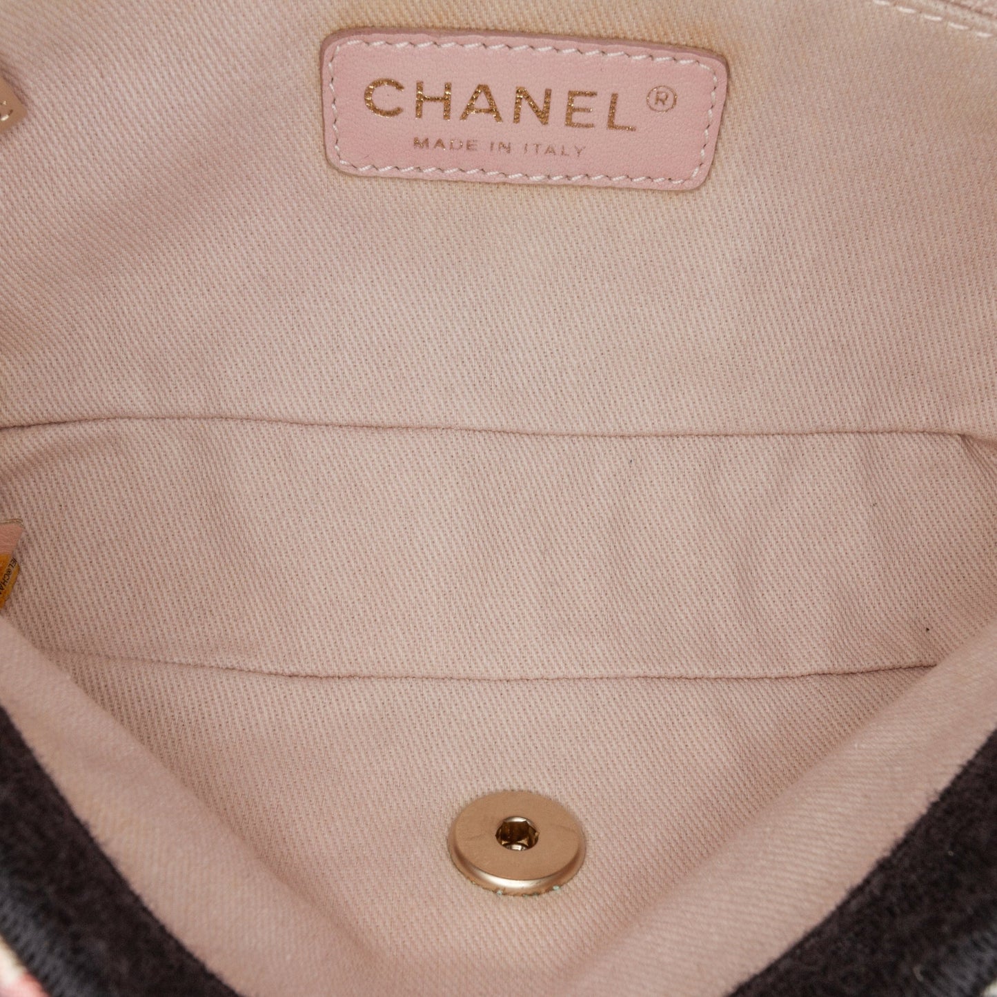 Chanel Sac Mini Rectangular Printed Nylon and Jersey Patchwork Single Flap