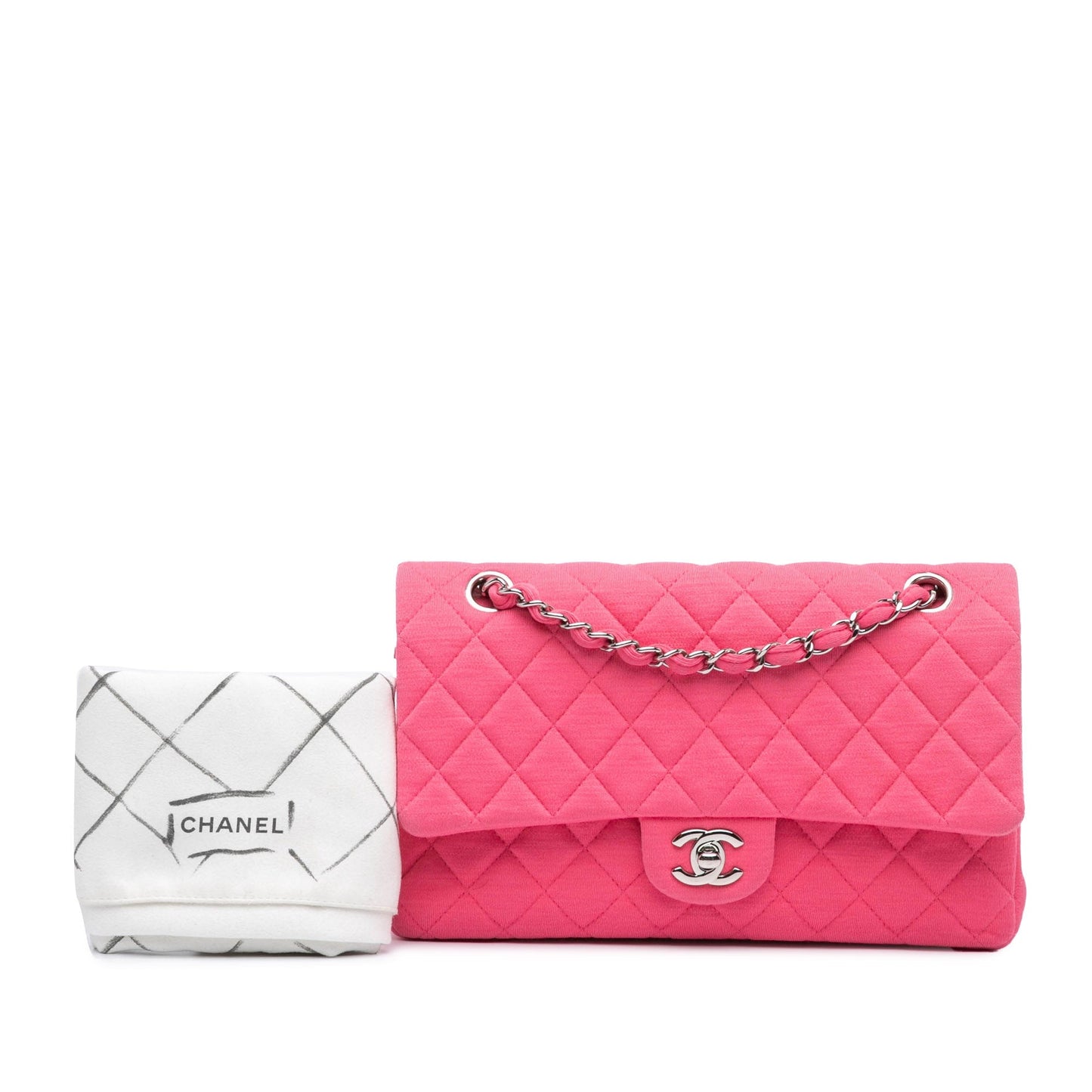 Chanel Sac Medium Classic Jersey Double Flap