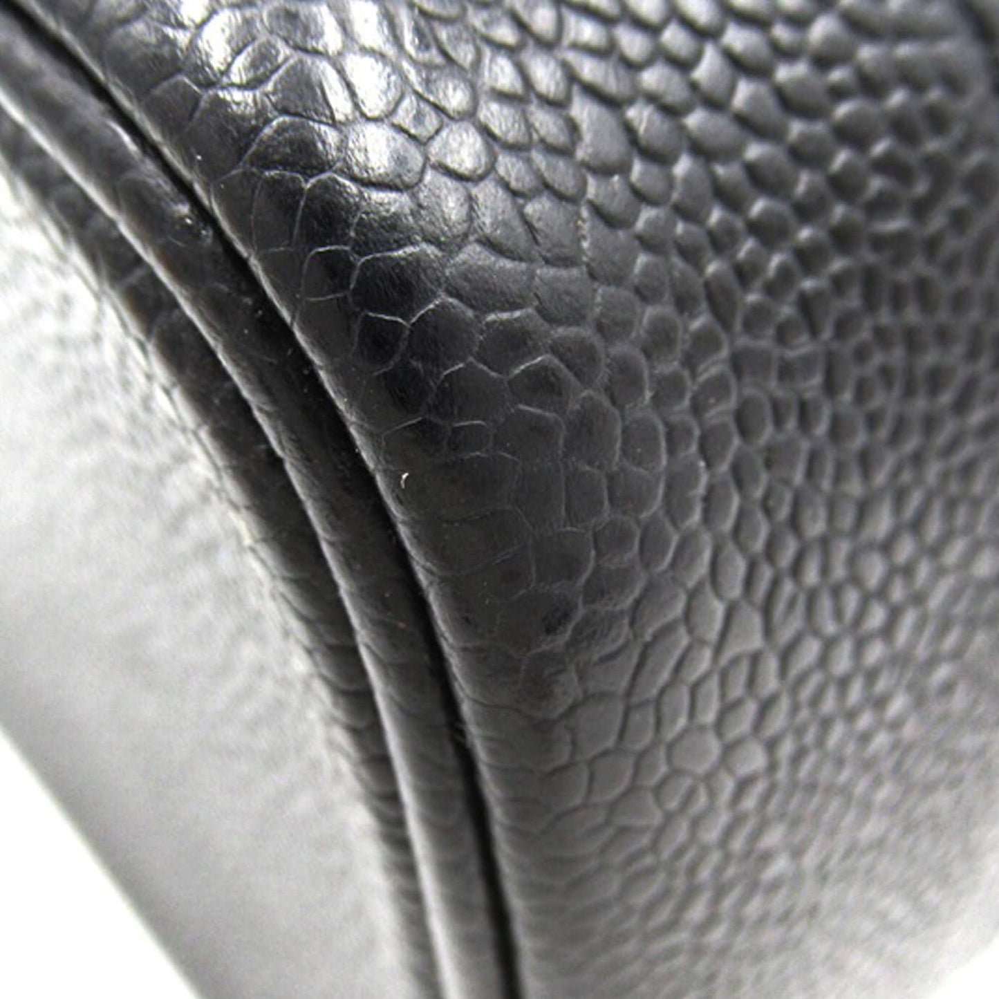 Black Chanel CC Caviar Vanity Case