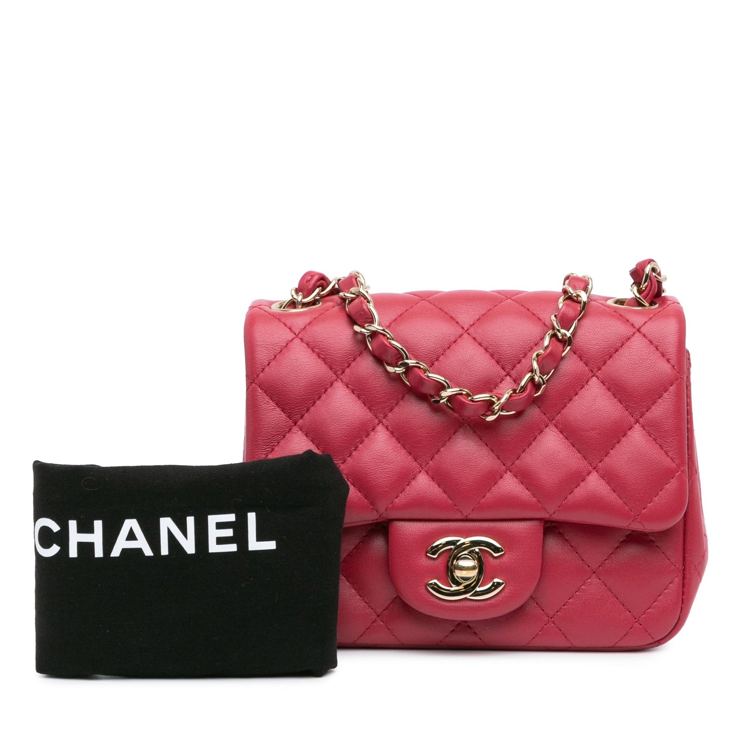 Chanel Sac Mini Square Classic Lambskin Single Flap