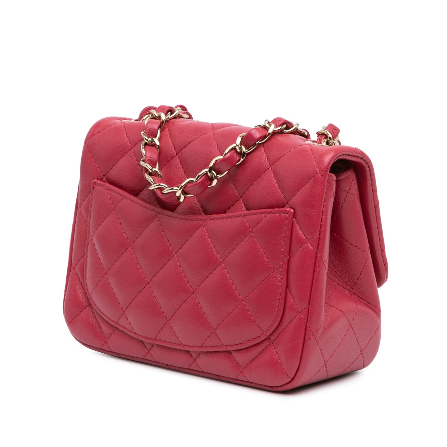 Chanel Sac Mini Square Classic Lambskin Single Flap
