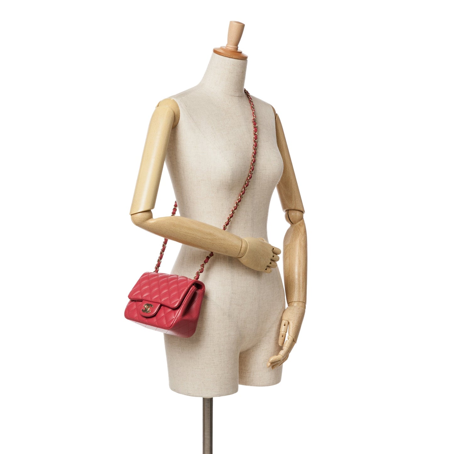 Chanel Sac Mini Square Classic Lambskin Single Flap