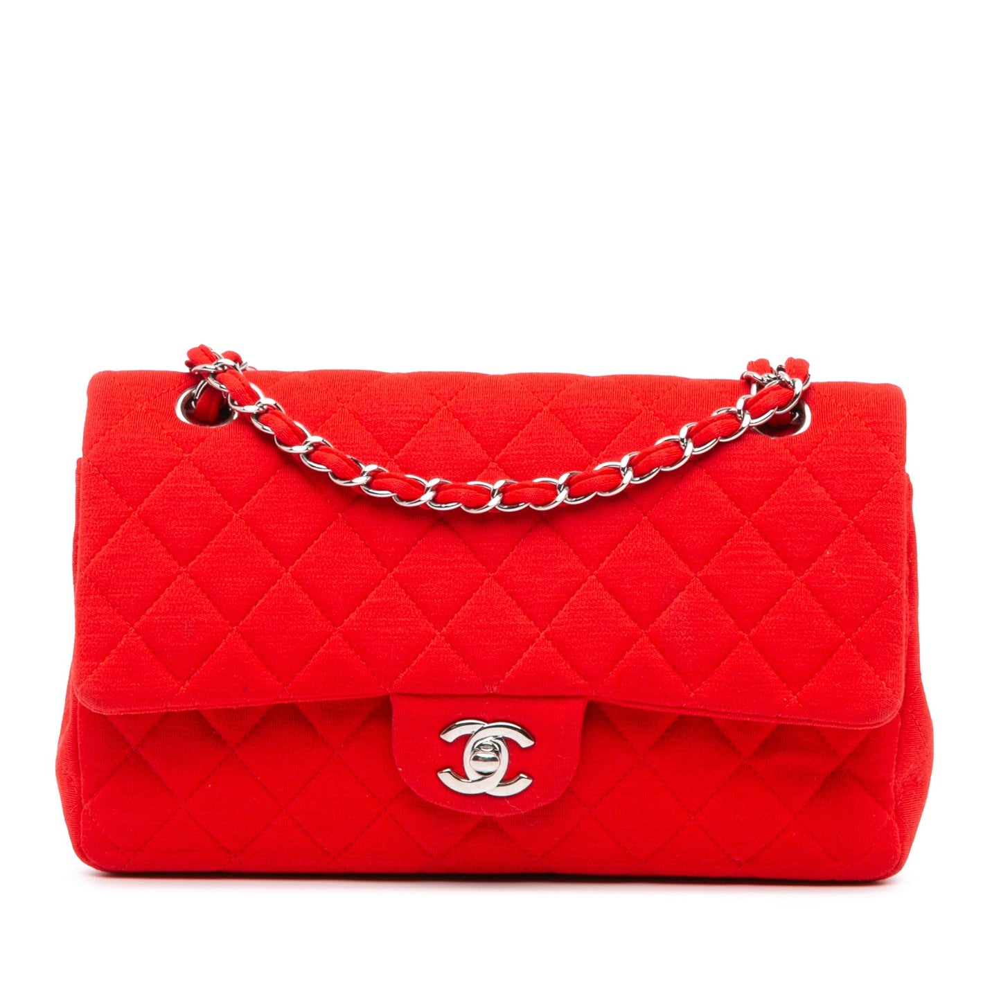 Chanel Sac Medium Classic Jersey Double Flap