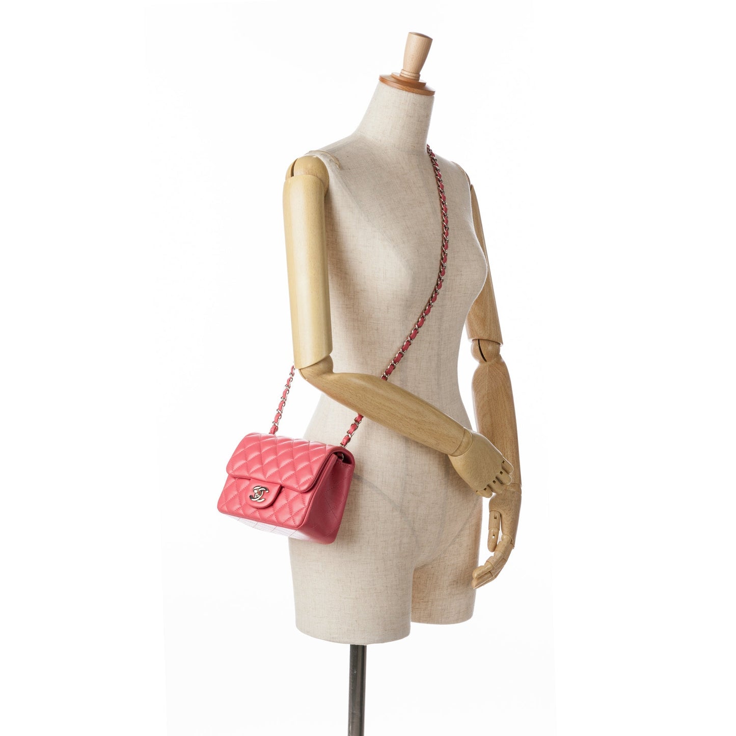 Chanel Sac Mini Square Classic Lambskin Single Flap