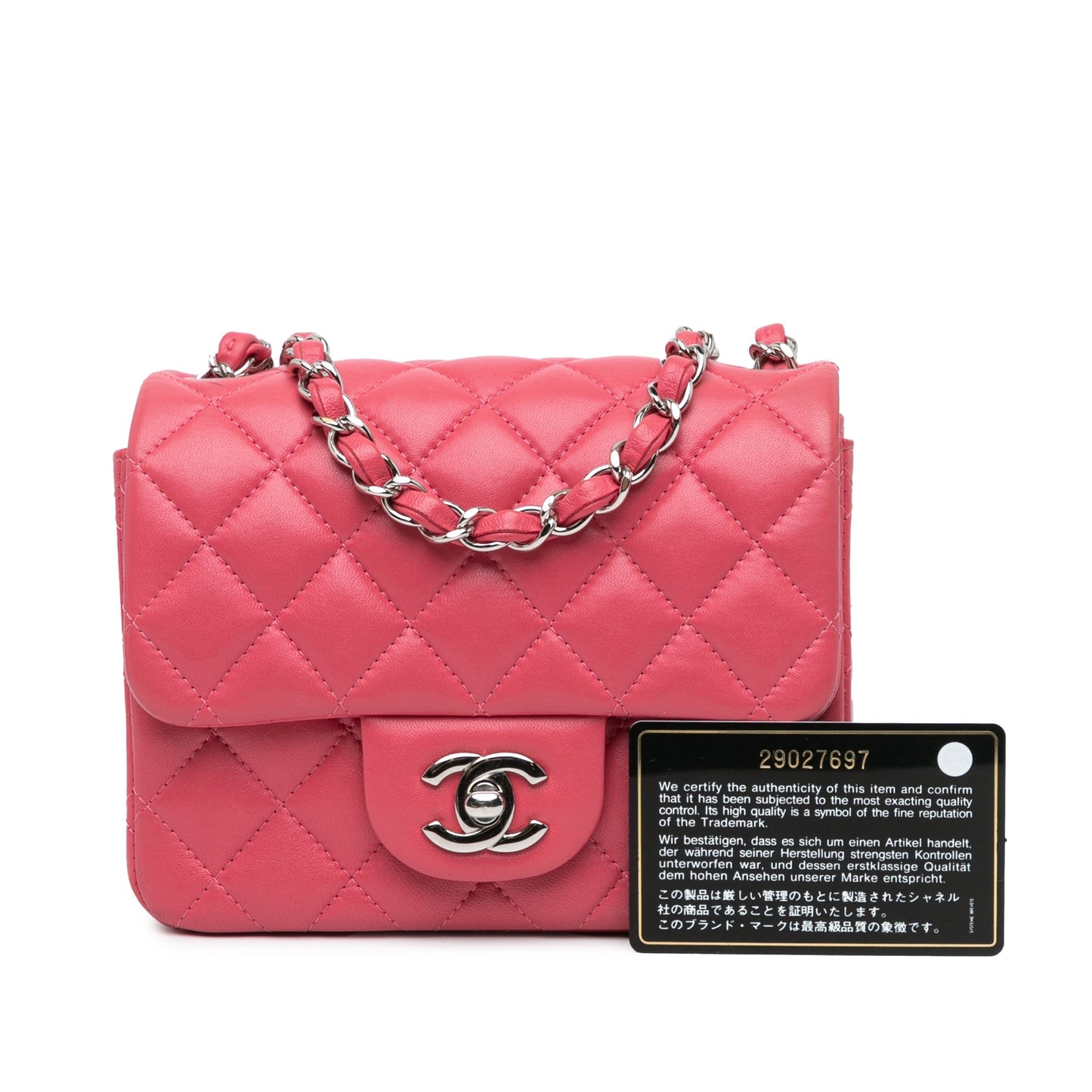 Chanel Sac Mini Square Classic Lambskin Single Flap