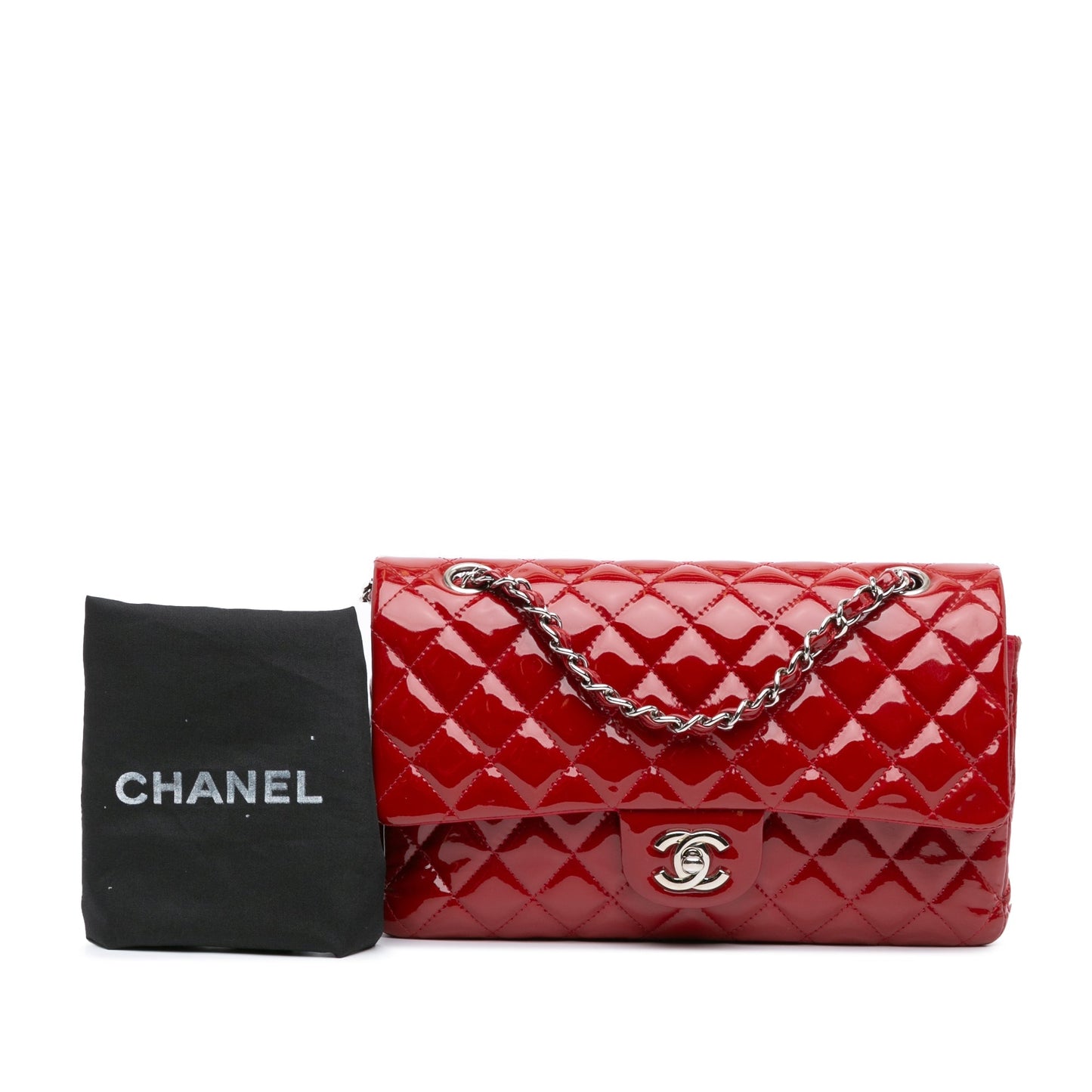 Chanel Sac Medium Classic Patent Double Flap