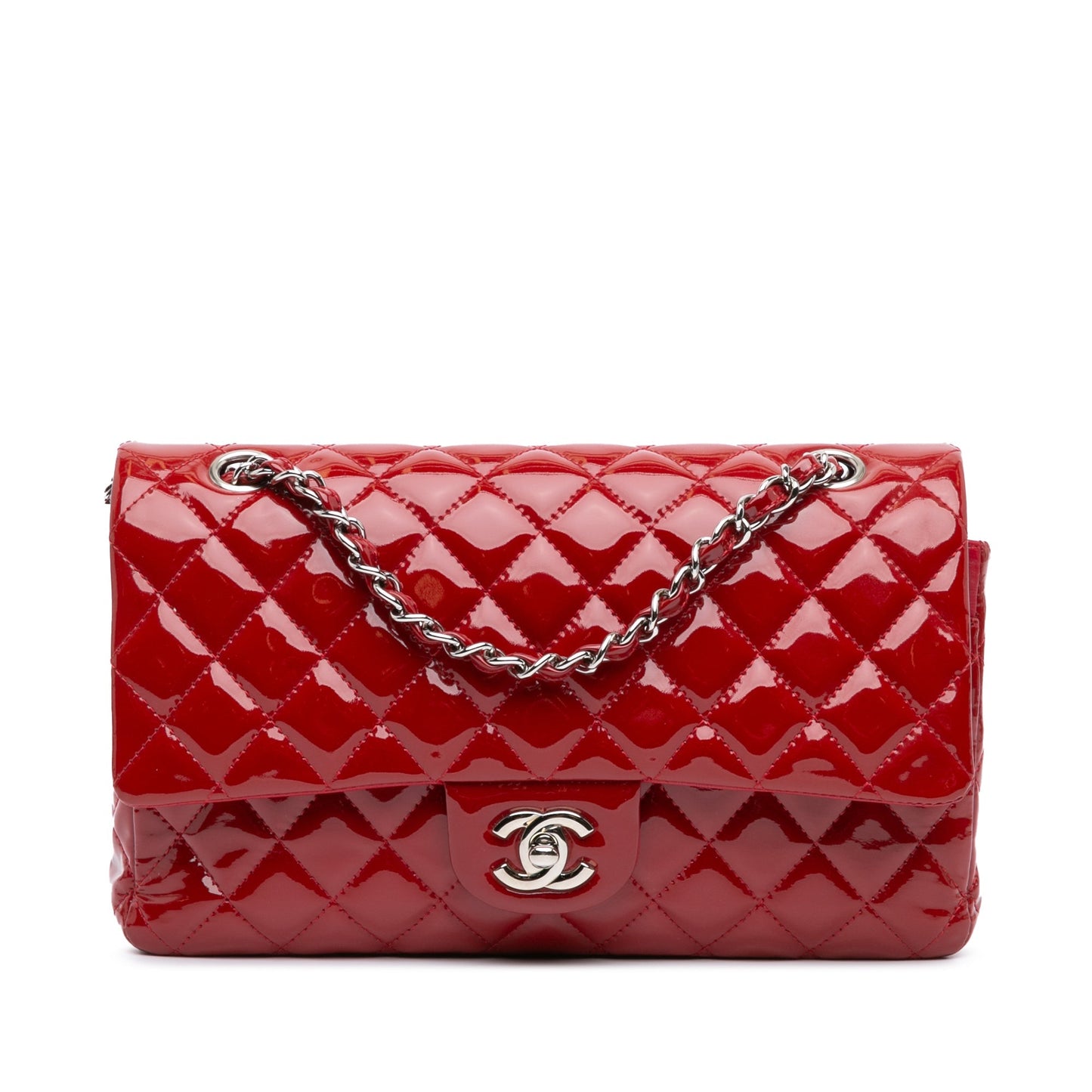Chanel Sac Medium Classic Patent Double Flap