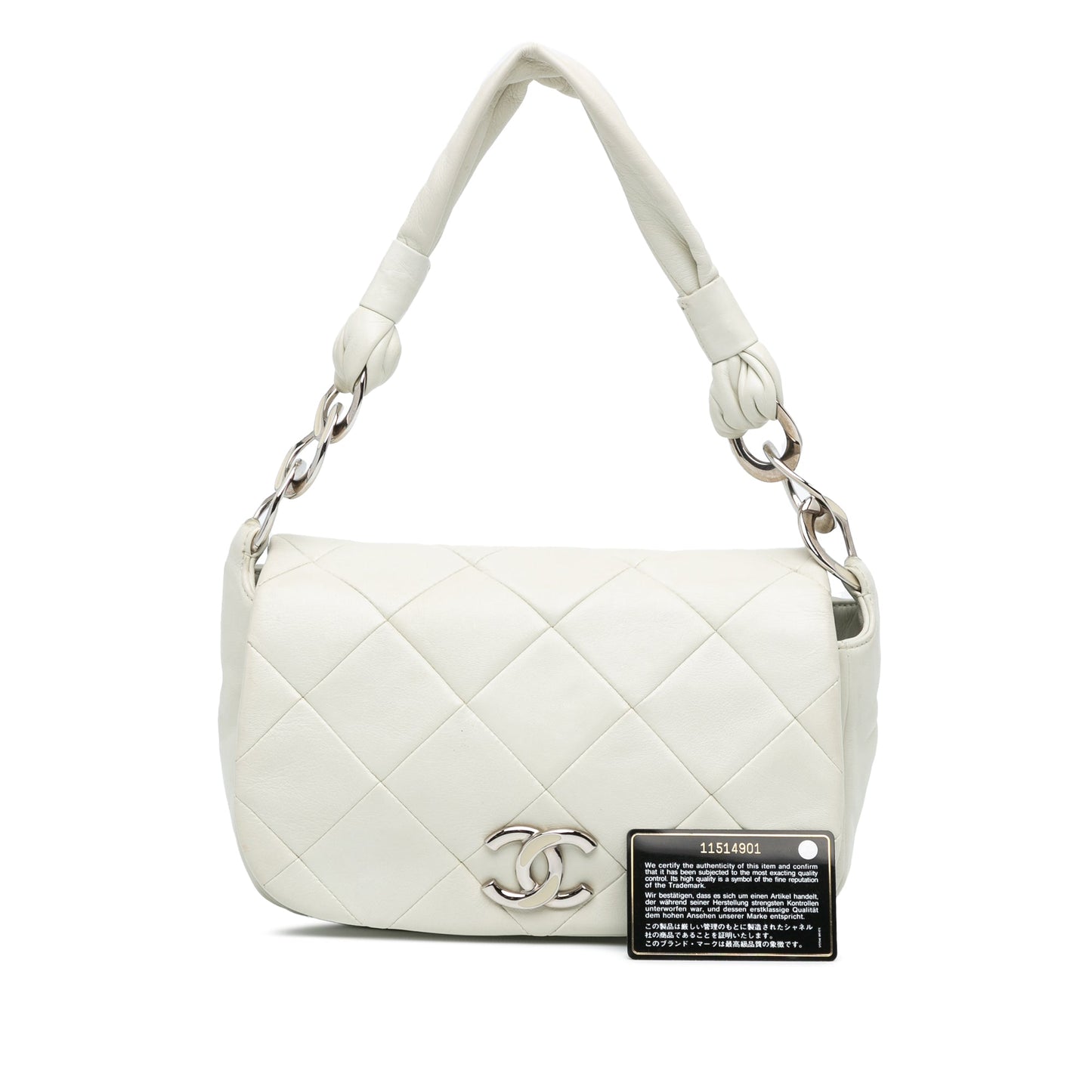 Chanel Sac Quilted Lambskin Enamel CC Flap
