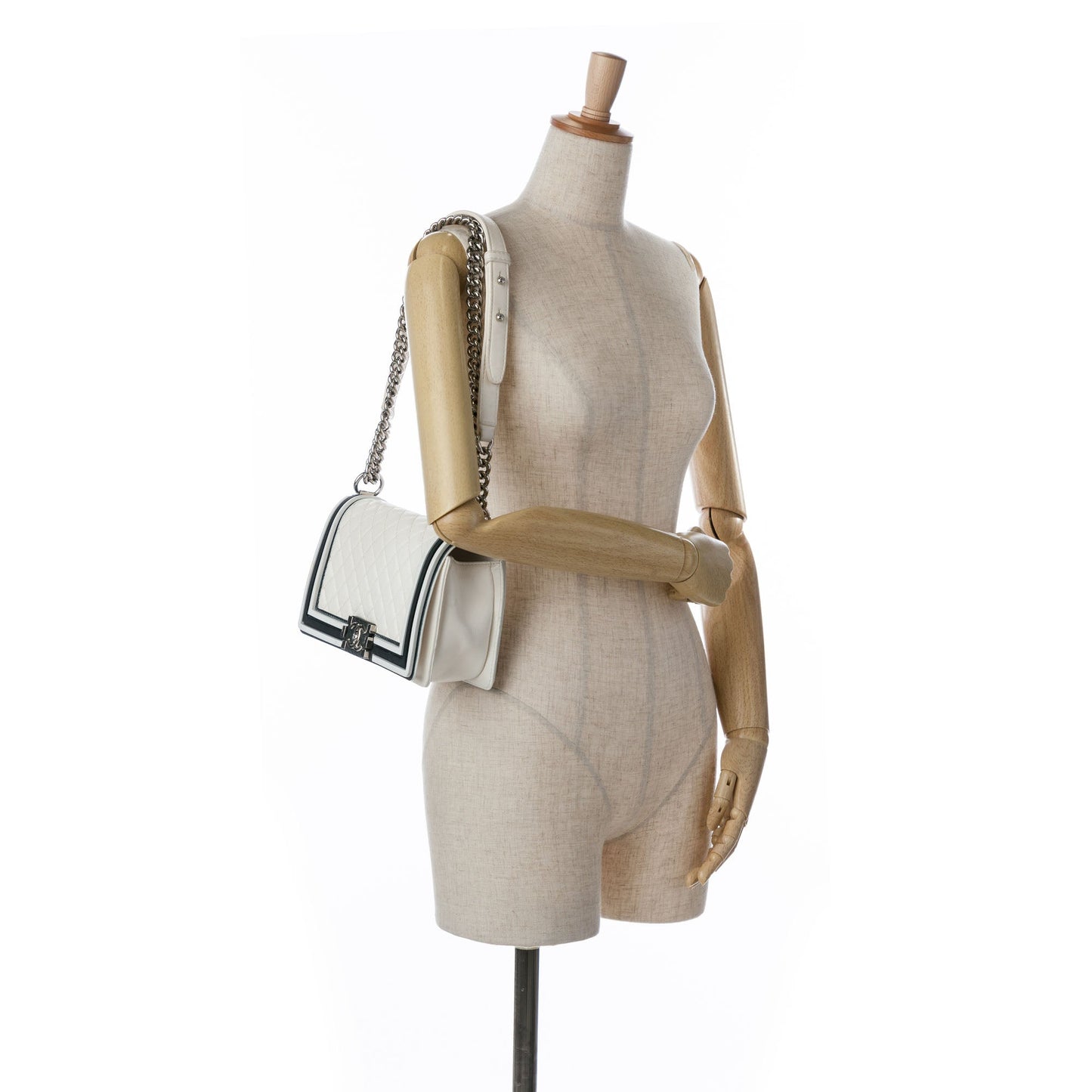 Chanel Sac Medium Bicolor Lambskin and Rubber Boy Flap