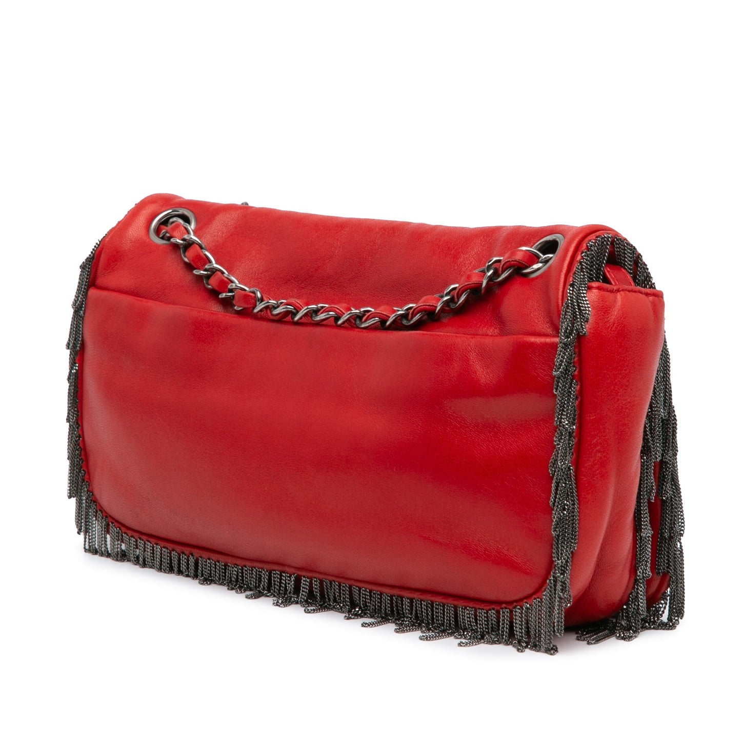 Chanel Sac Small Lambskin Rock and Cabaret Fringe Chain CC Flap