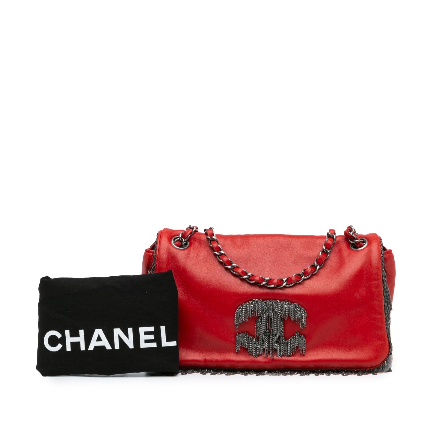 Chanel Sac Small Lambskin Rock and Cabaret Fringe Chain CC Flap