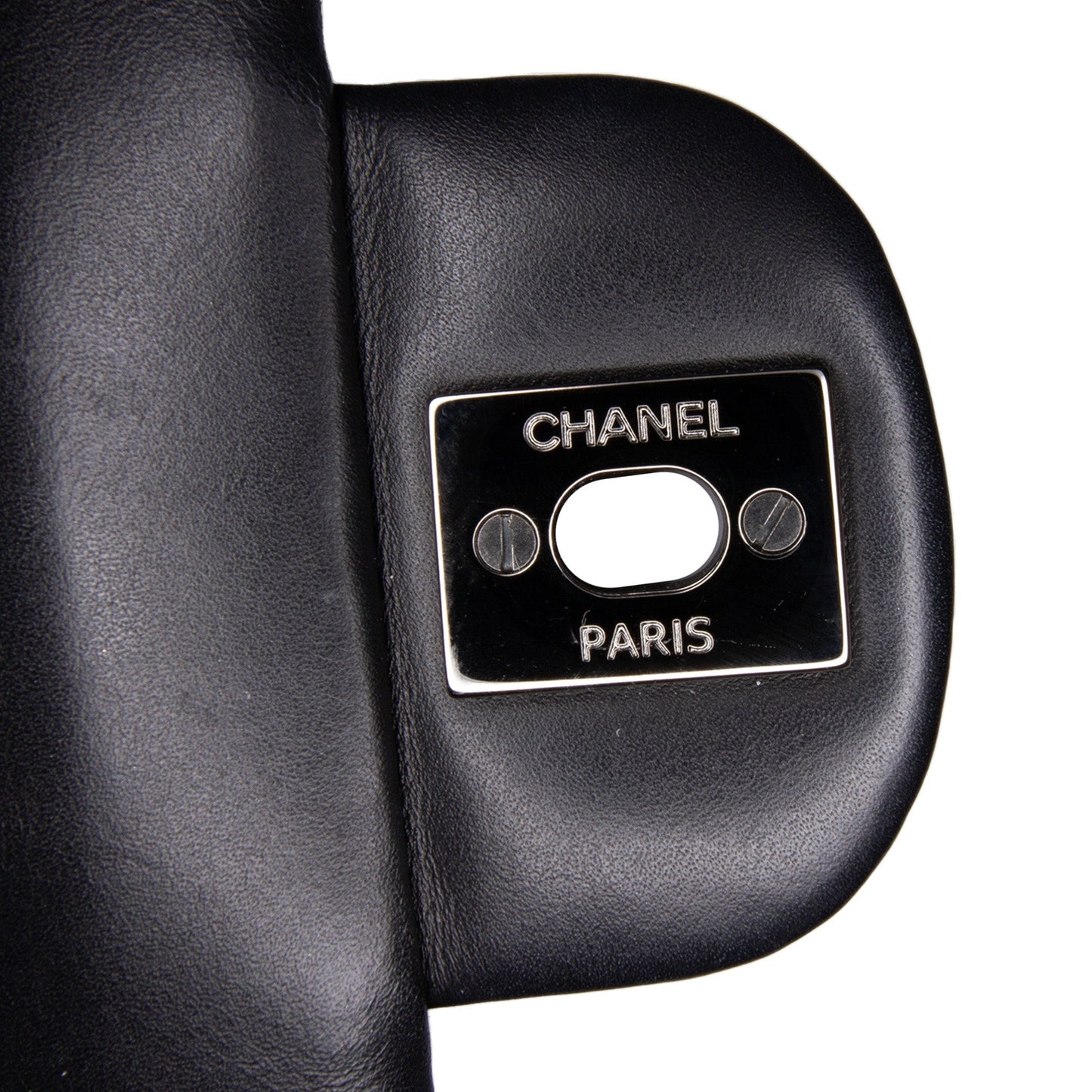 Black Chanel Mini Square Classic Patent Single Flap Crossbody Bag