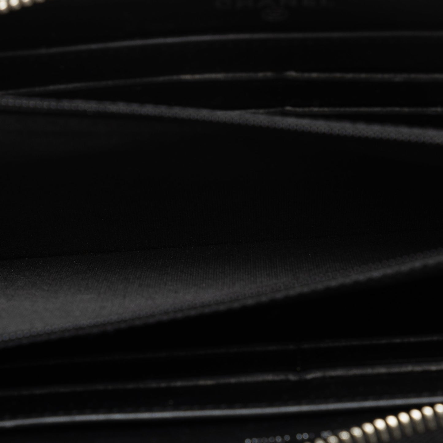 Gray Chanel Tweed Deauville Continental Wallet